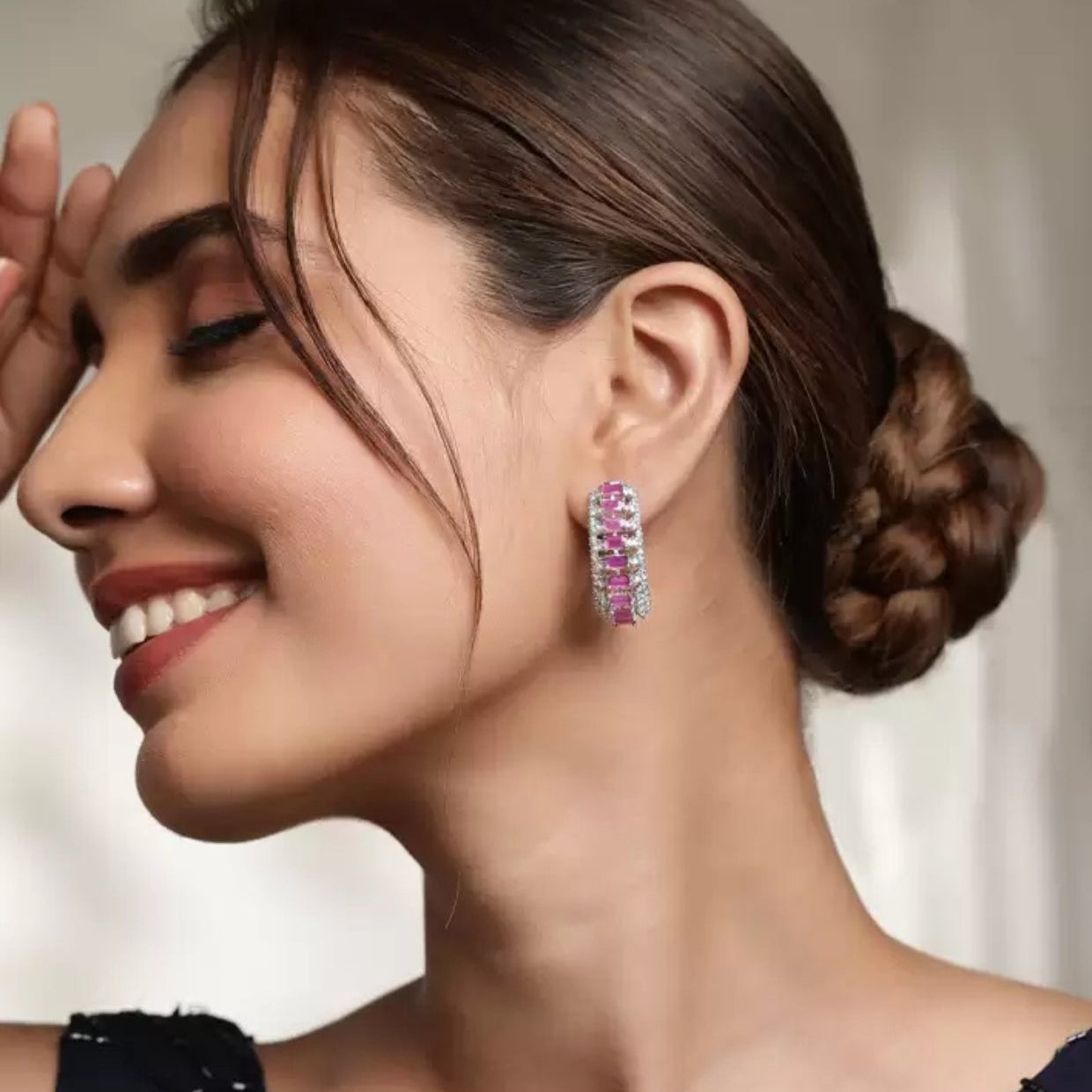 Ishita Pink Diamond Baali