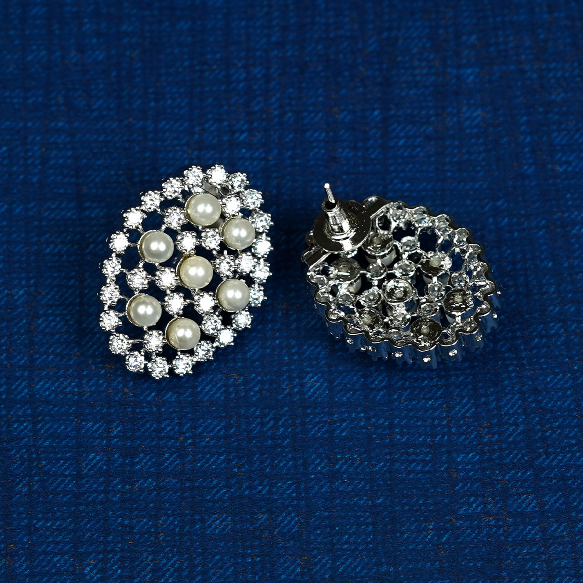 Zevar Club Ruhi AAA Zirconia Pearl Diamond Set