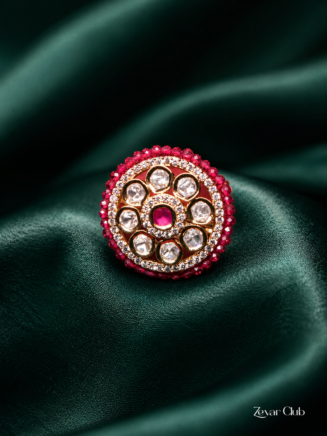 Zevar Club Charismatic Kundan Ring