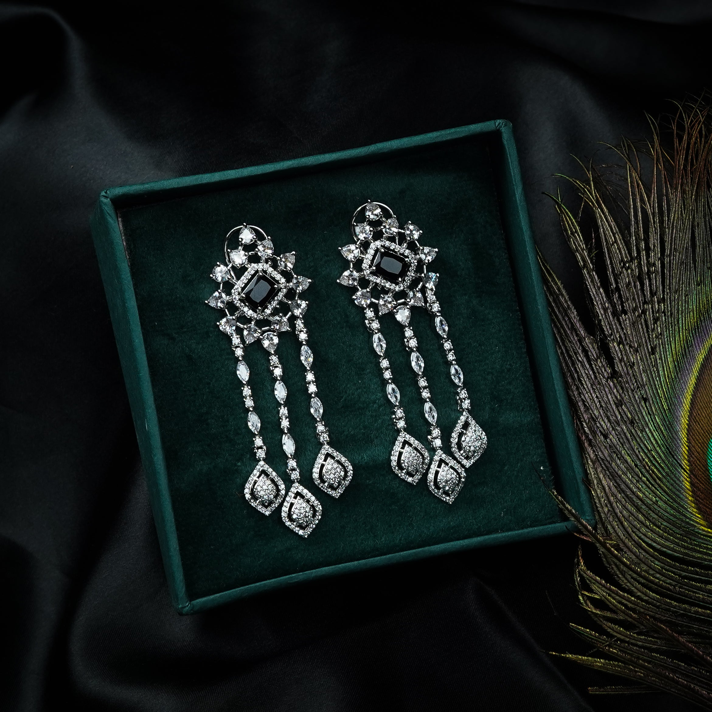 Sana Crystal Diamond Earrings