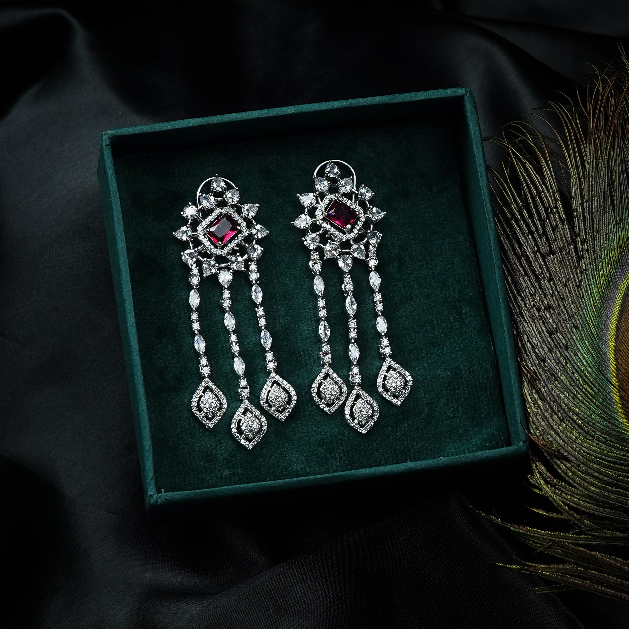 Sana Crystal Diamond Earrings