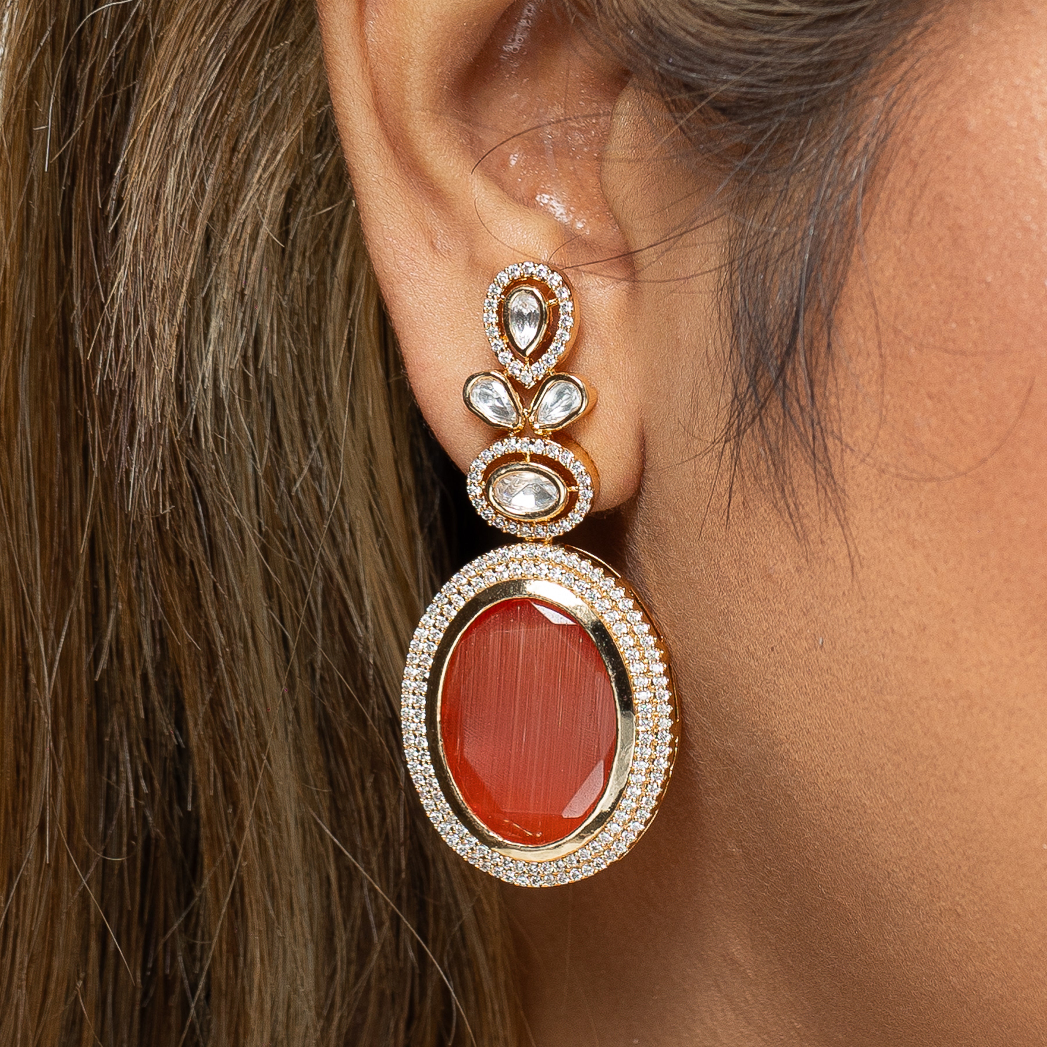 Zevar Club Semi Precious Handcrafted Kundan Set