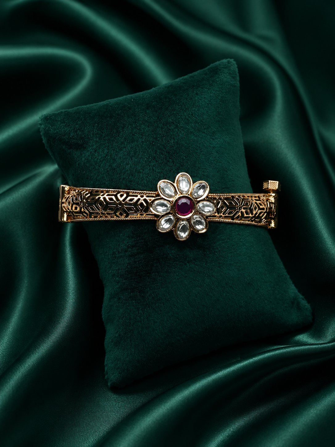 Mythili Two-in-One Antique Gold Bracelet