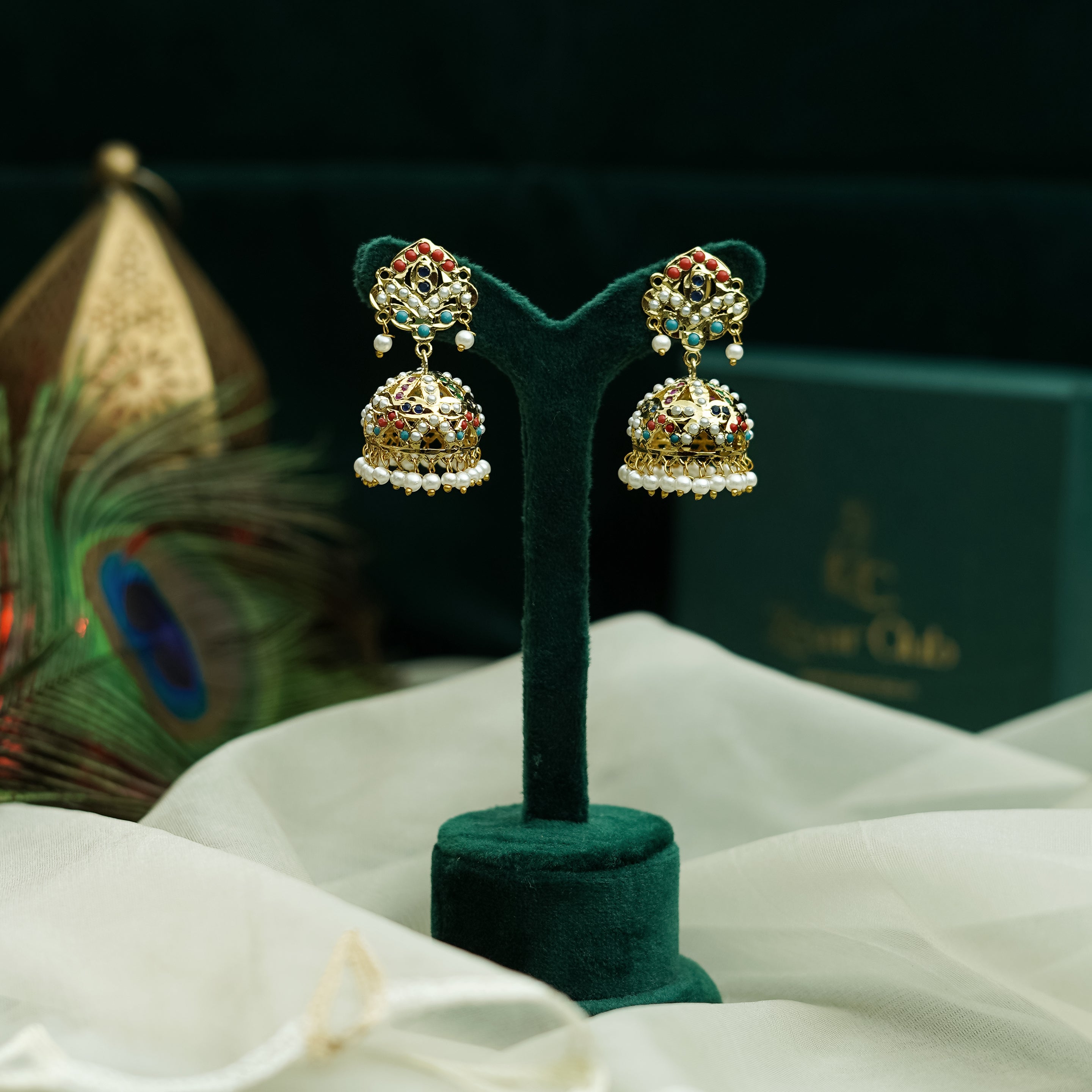 Raga Polki Jhumki Earrings