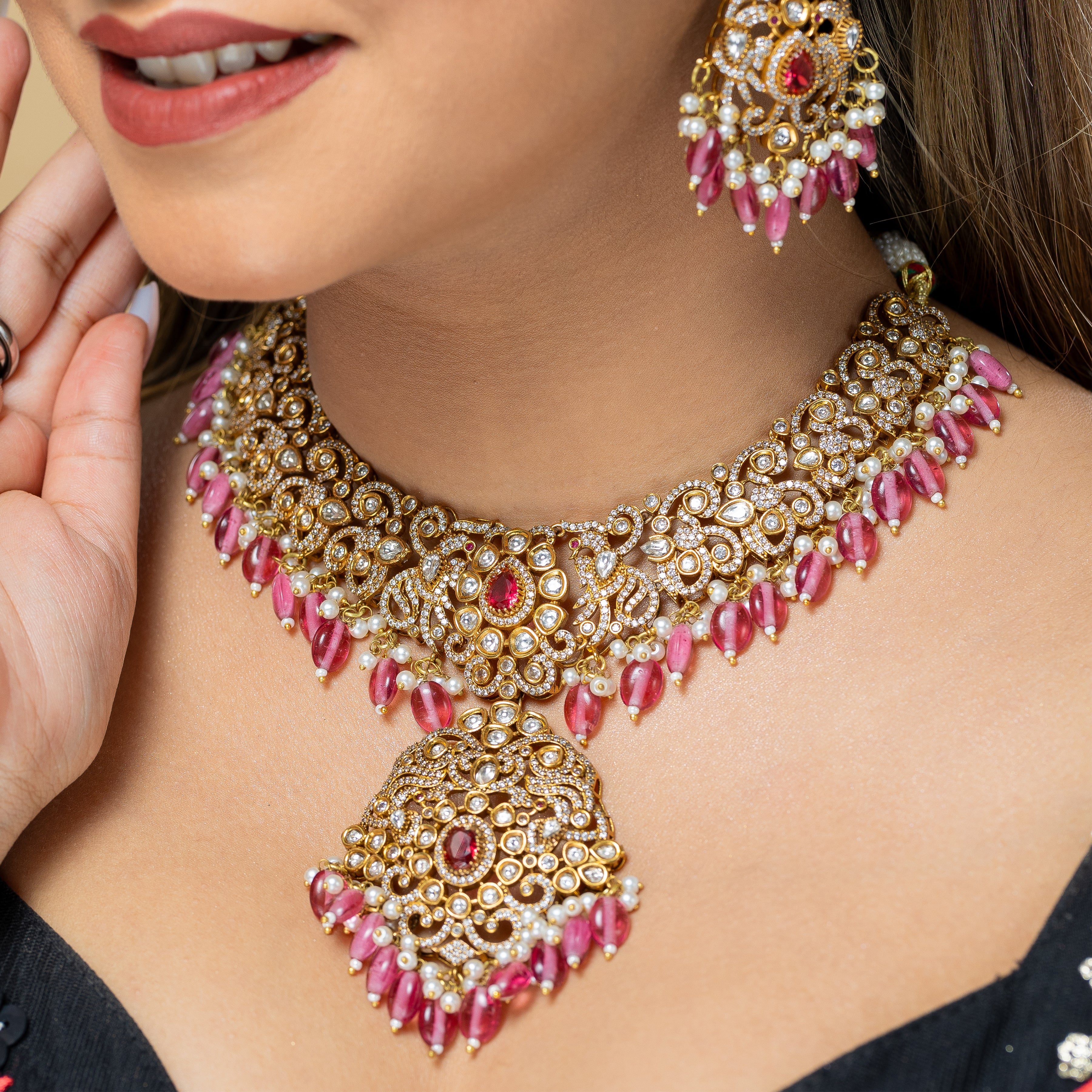 Zevar Club Semi Bridal Timeless Ivory Victorian Set