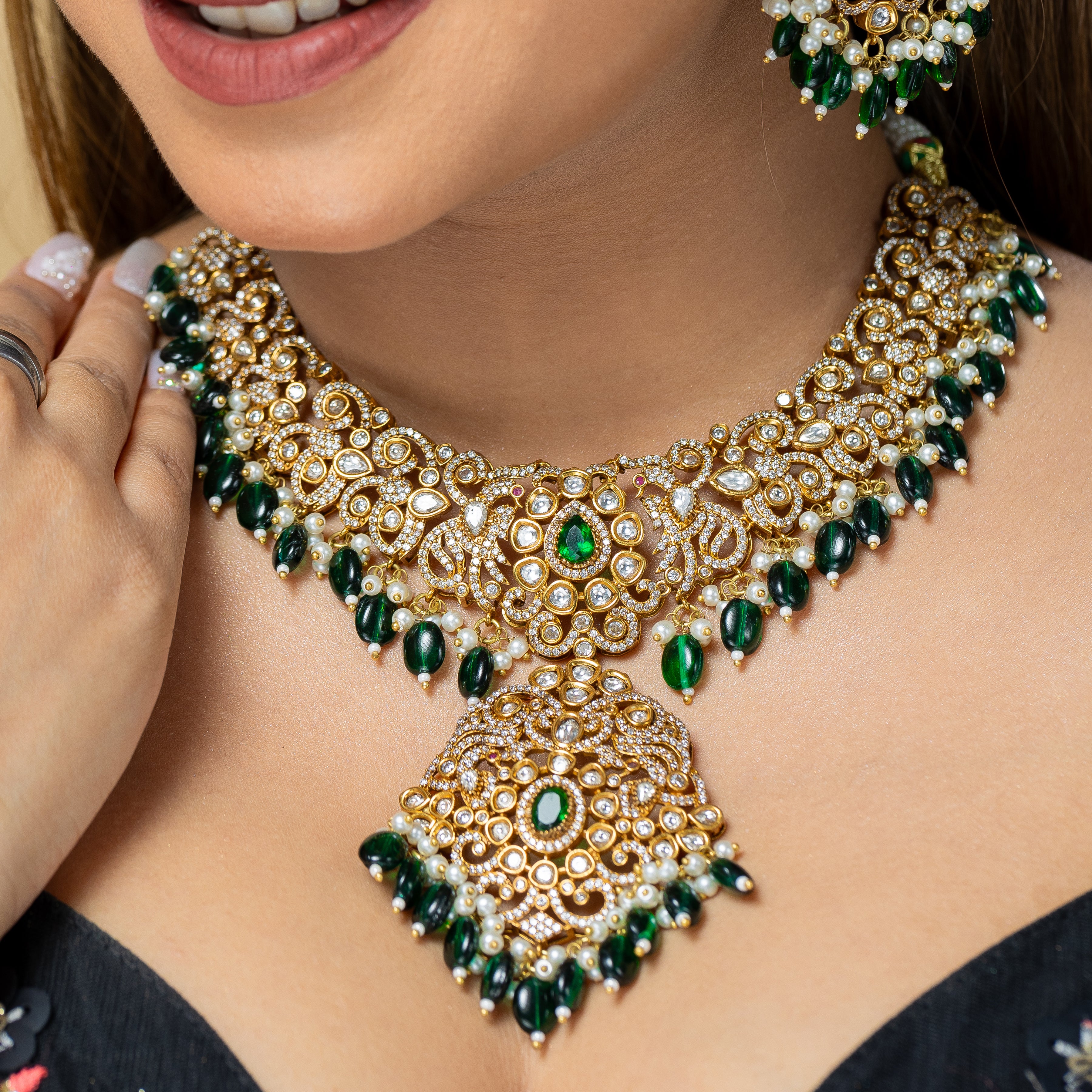 Zevar Club Semi Bridal Timeless Ivory Victorian Set