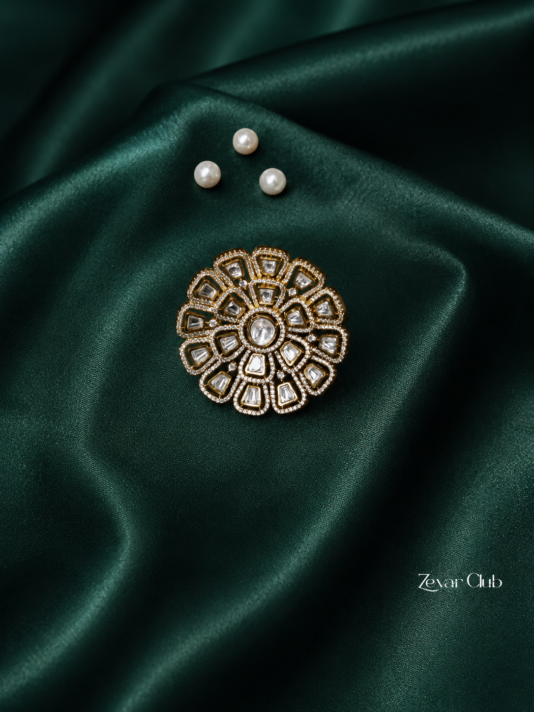 Zevar Club Cocktail Victorian Ring