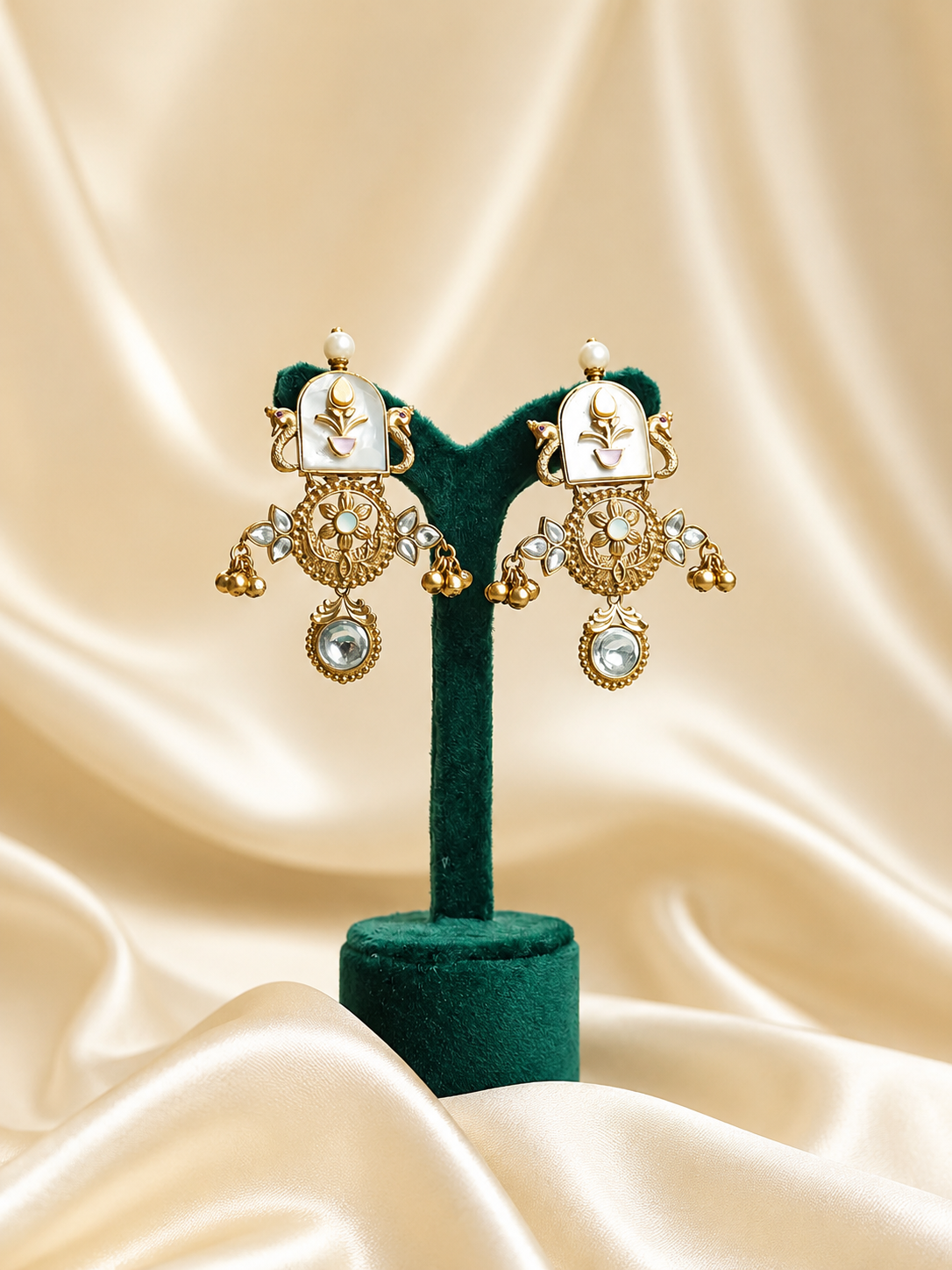Antique Gold Handcrafted Traditional Earrings