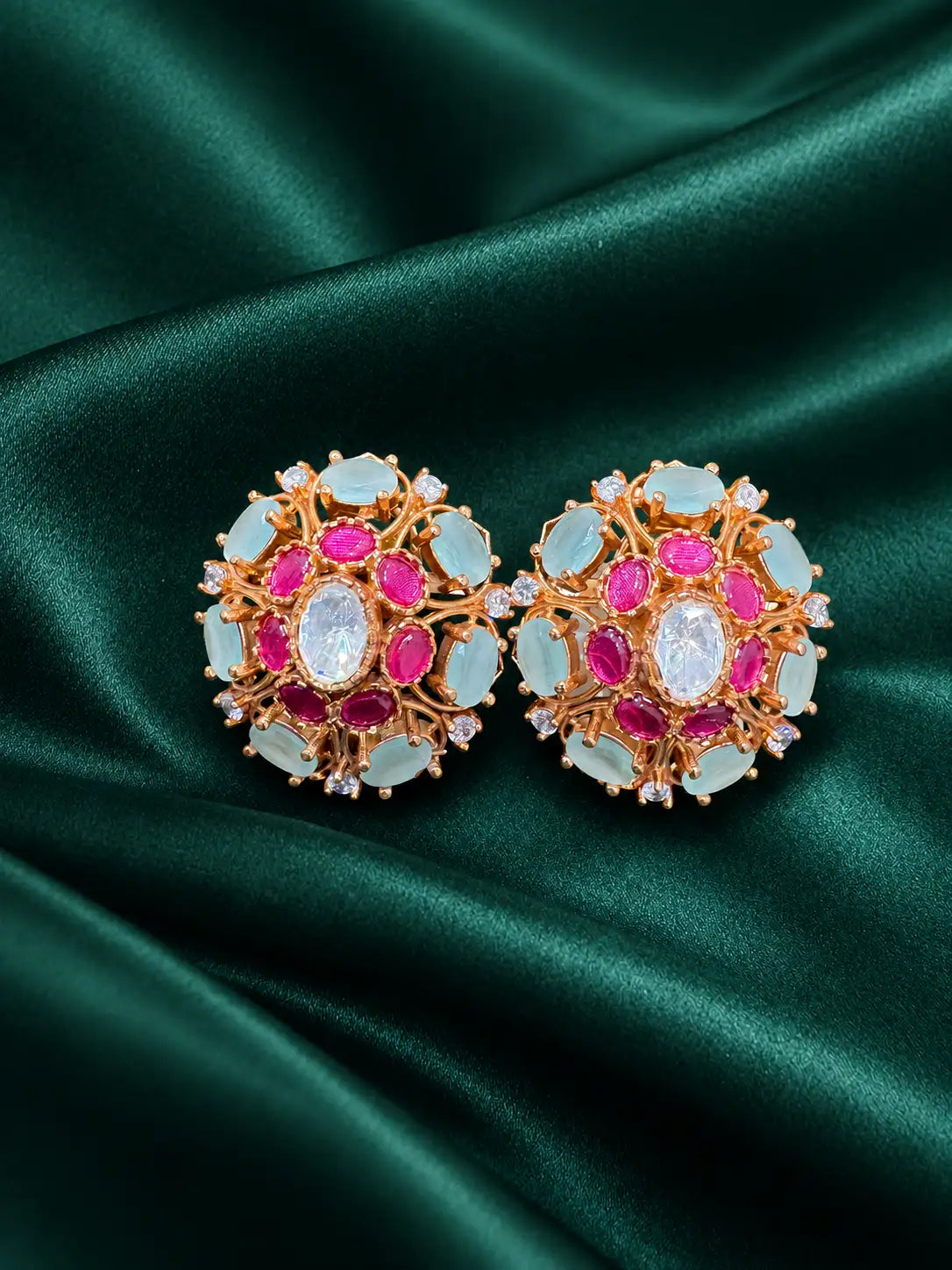 Zevar Club Diamond Fusion Kundan Studs
