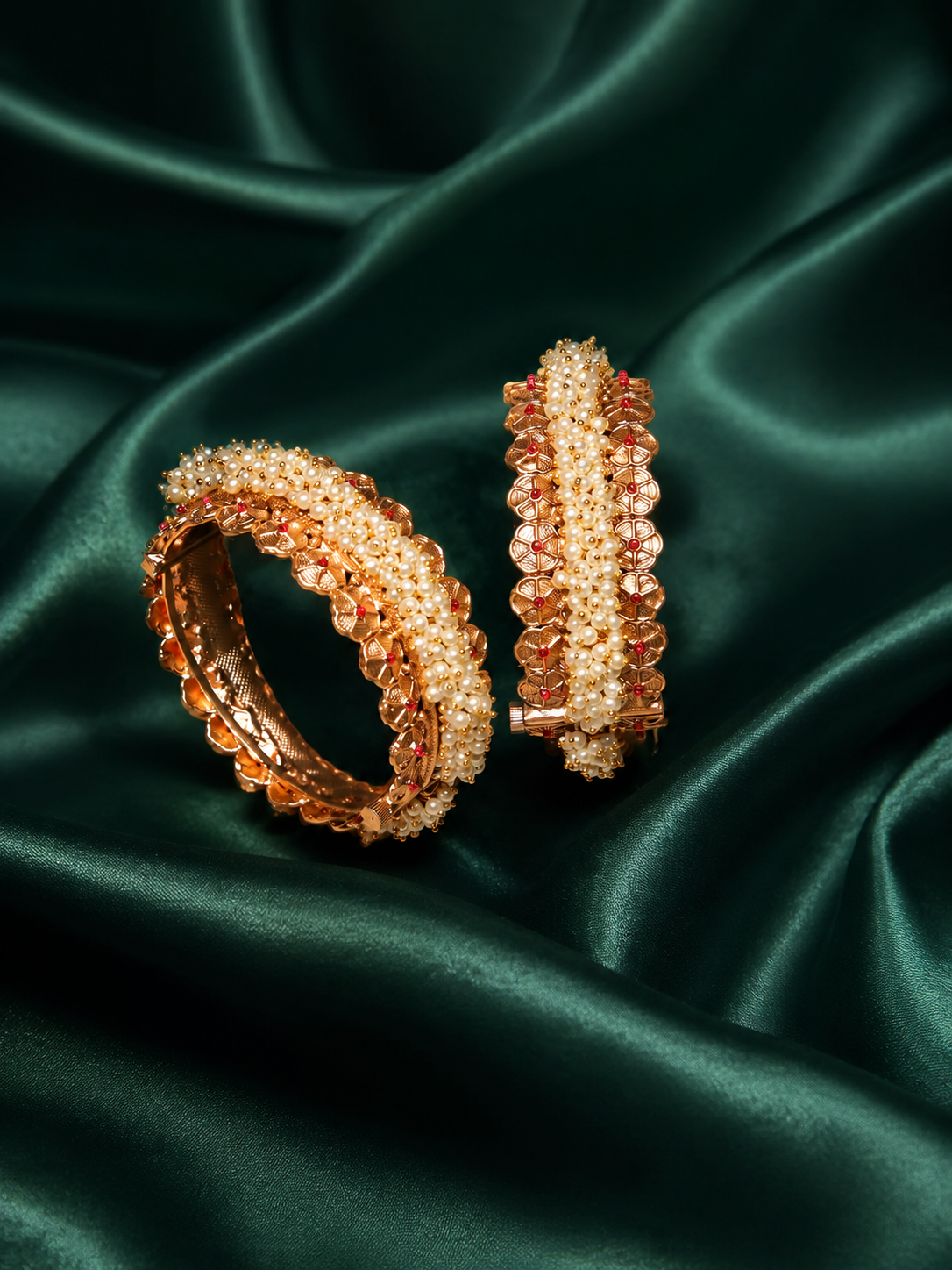 Zevar Club Lakshmi Gini Pearl Bangles