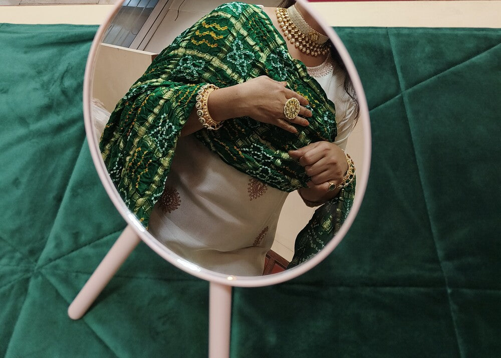 14K Gold Plated Royal Maharani Adjustable Ring