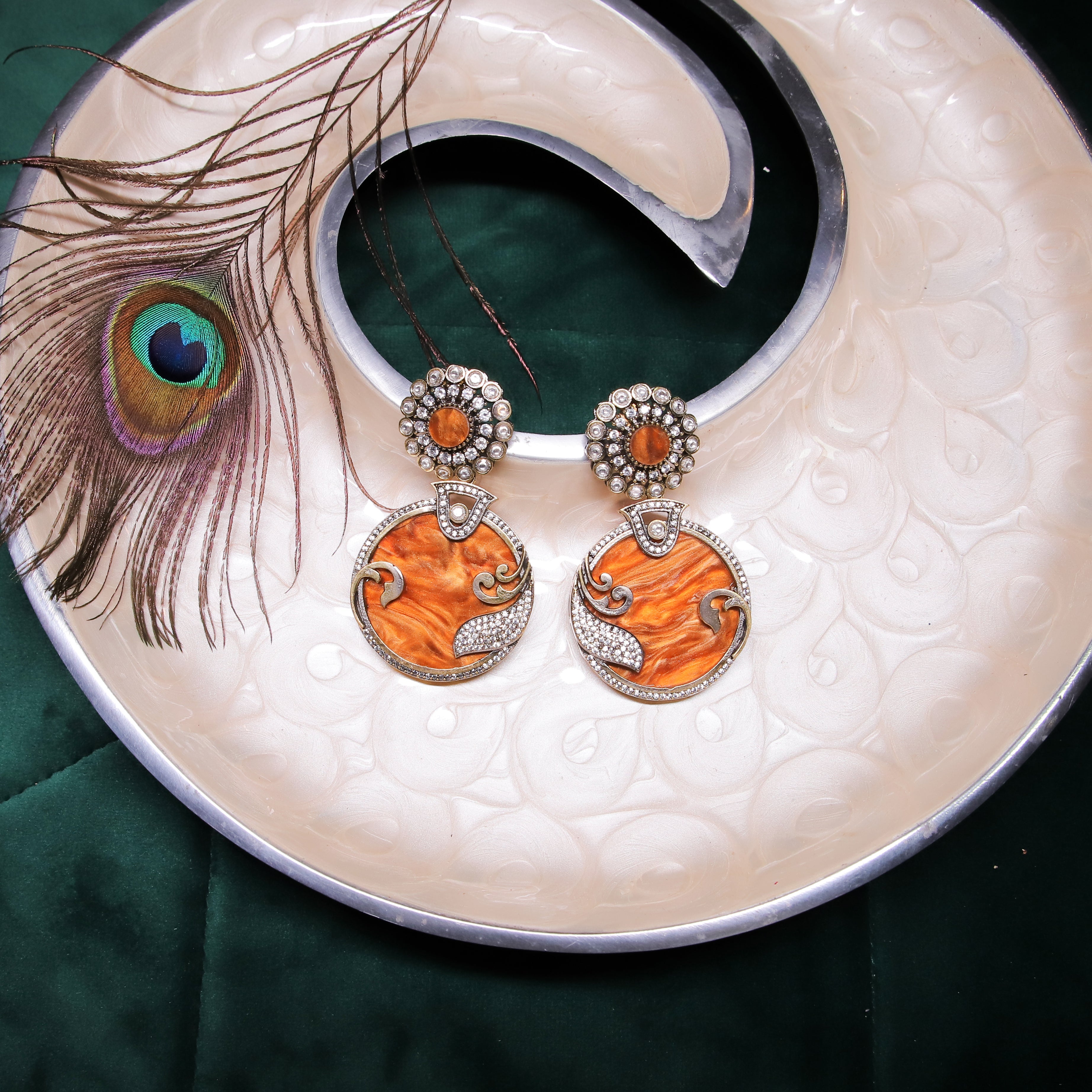 Zevar Club Sundowner Drop Earrings