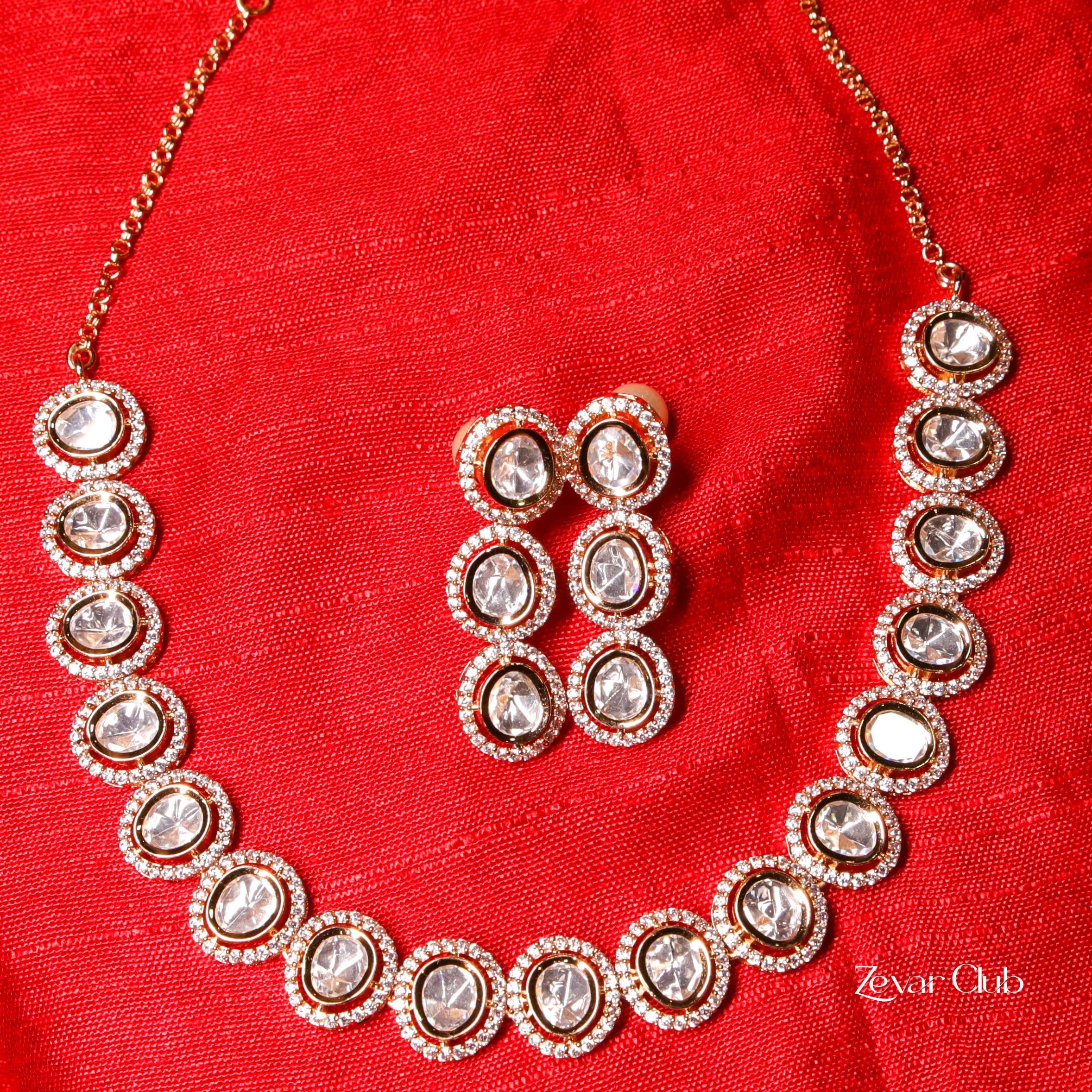 Zevar Club Chic Handcrafted Kundan Jewellery Set