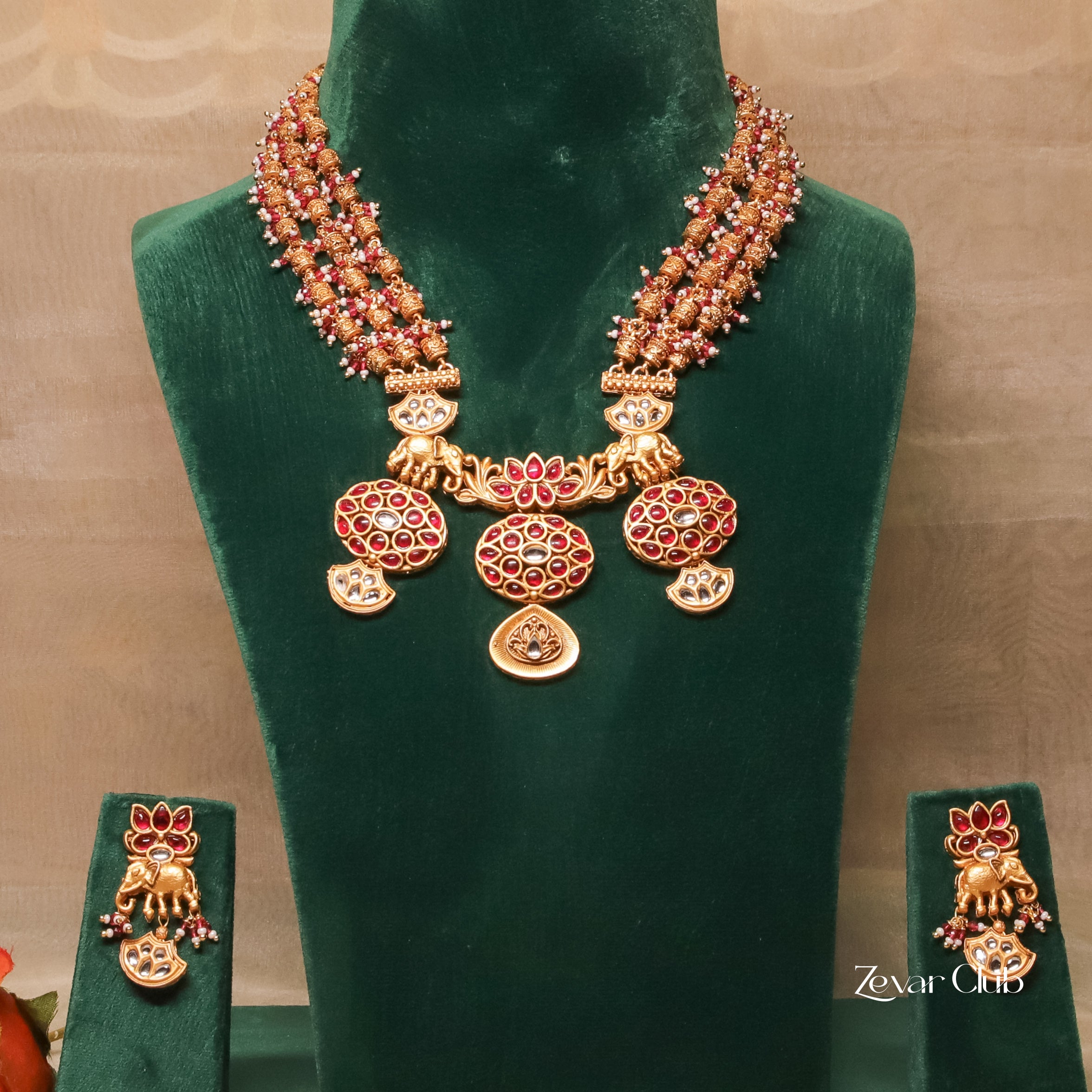 Zevar Club Designer Antique Rajwada Jewellery Set
