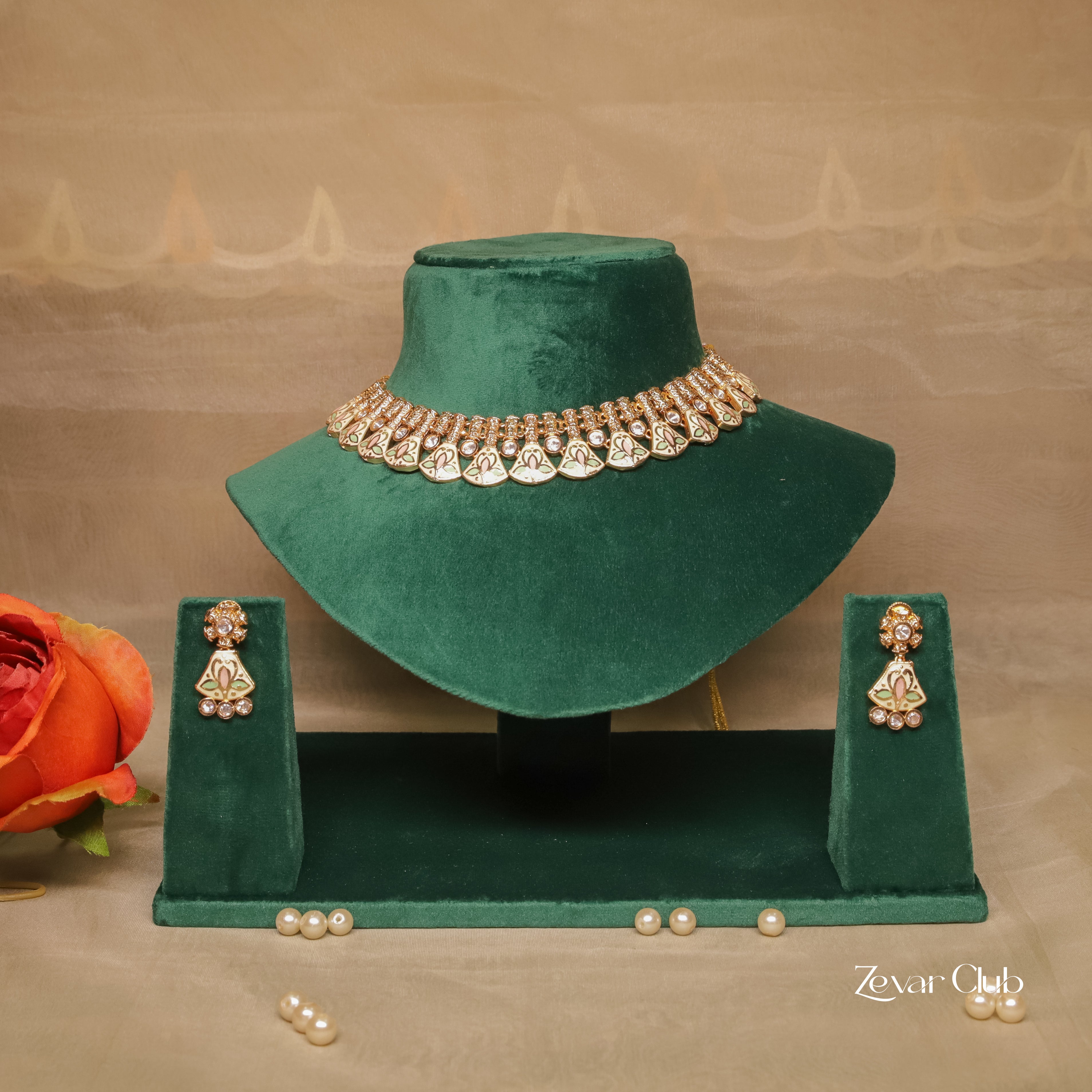 Zevar Club Meenakari Antique Set