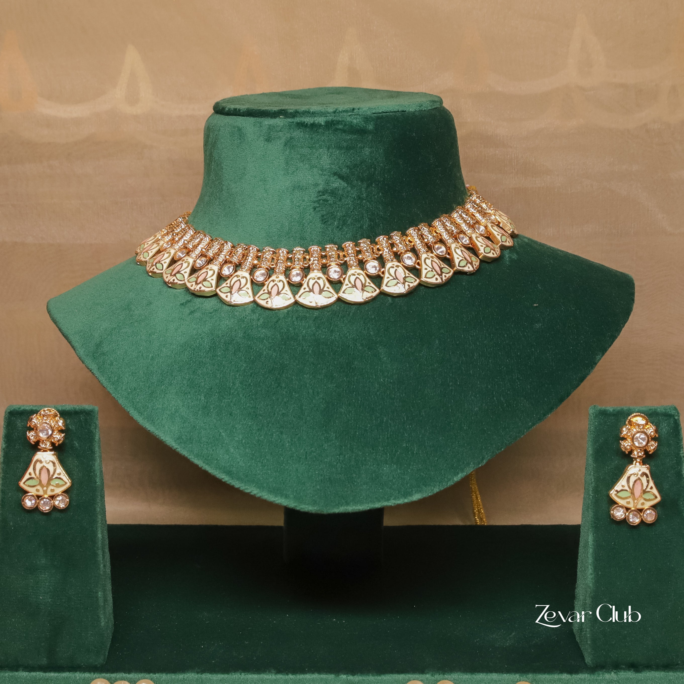 Zevar Club Meenakari Antique Set