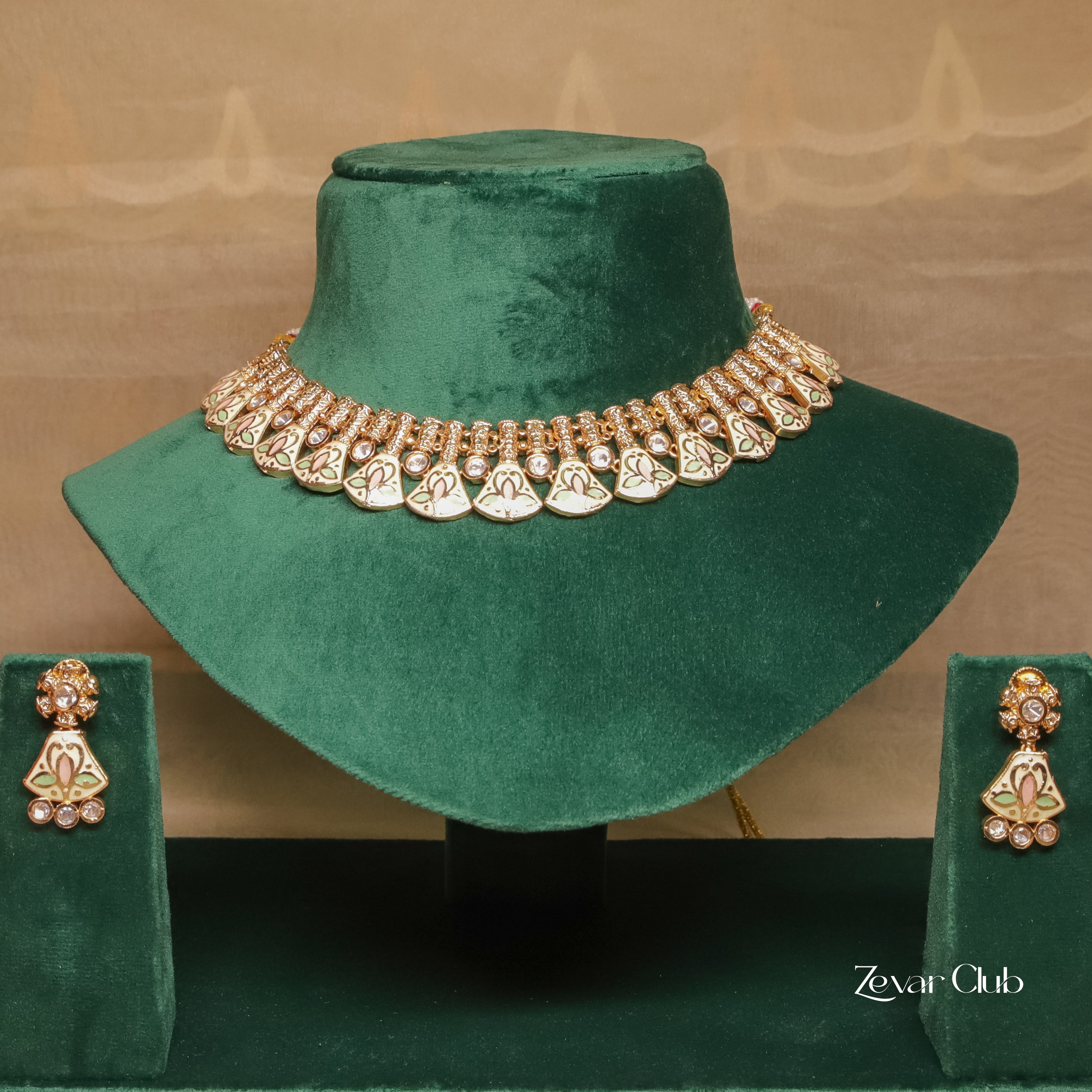 Zevar Club Meenakari Antique Set