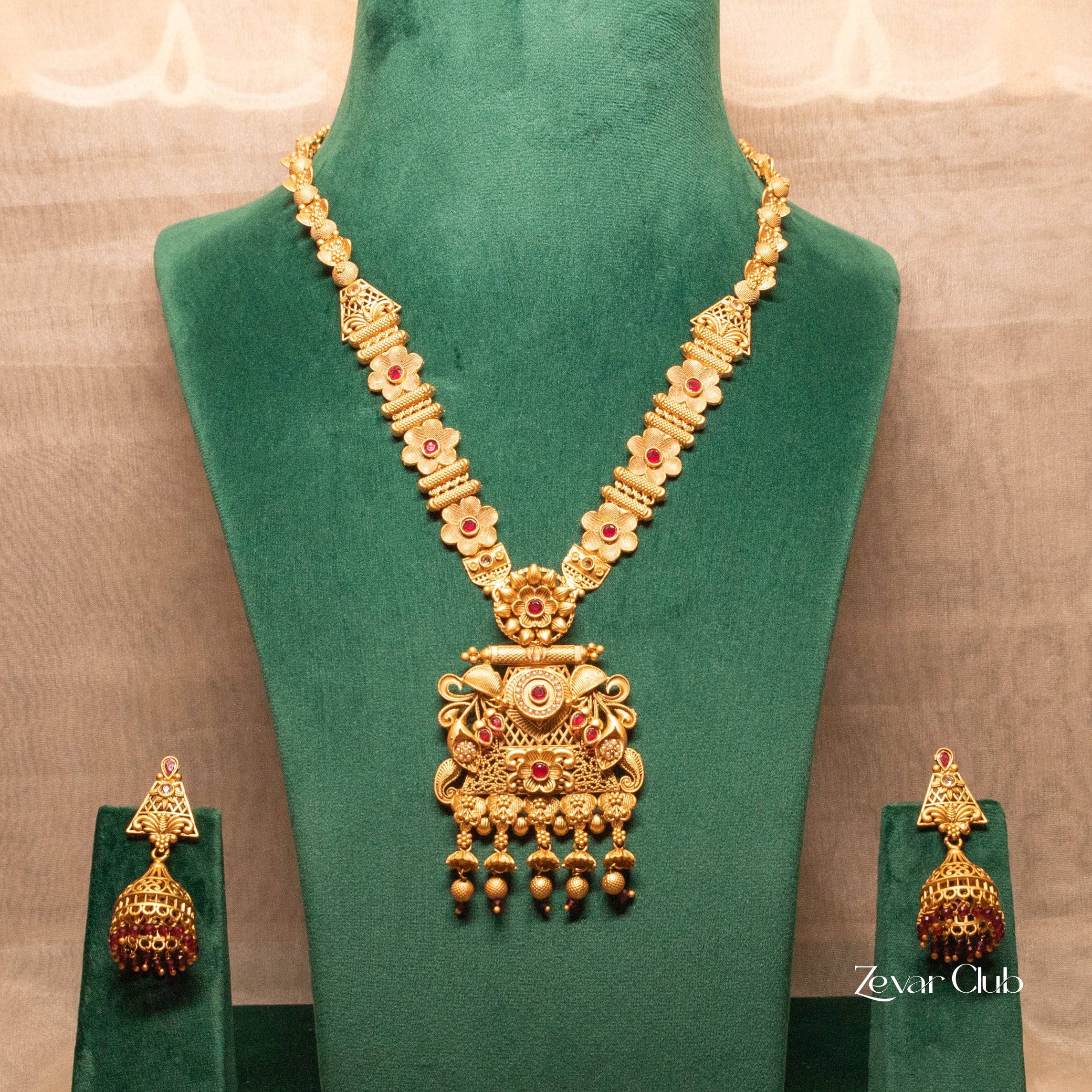 Zevar Club Mohini Antique Temple Set