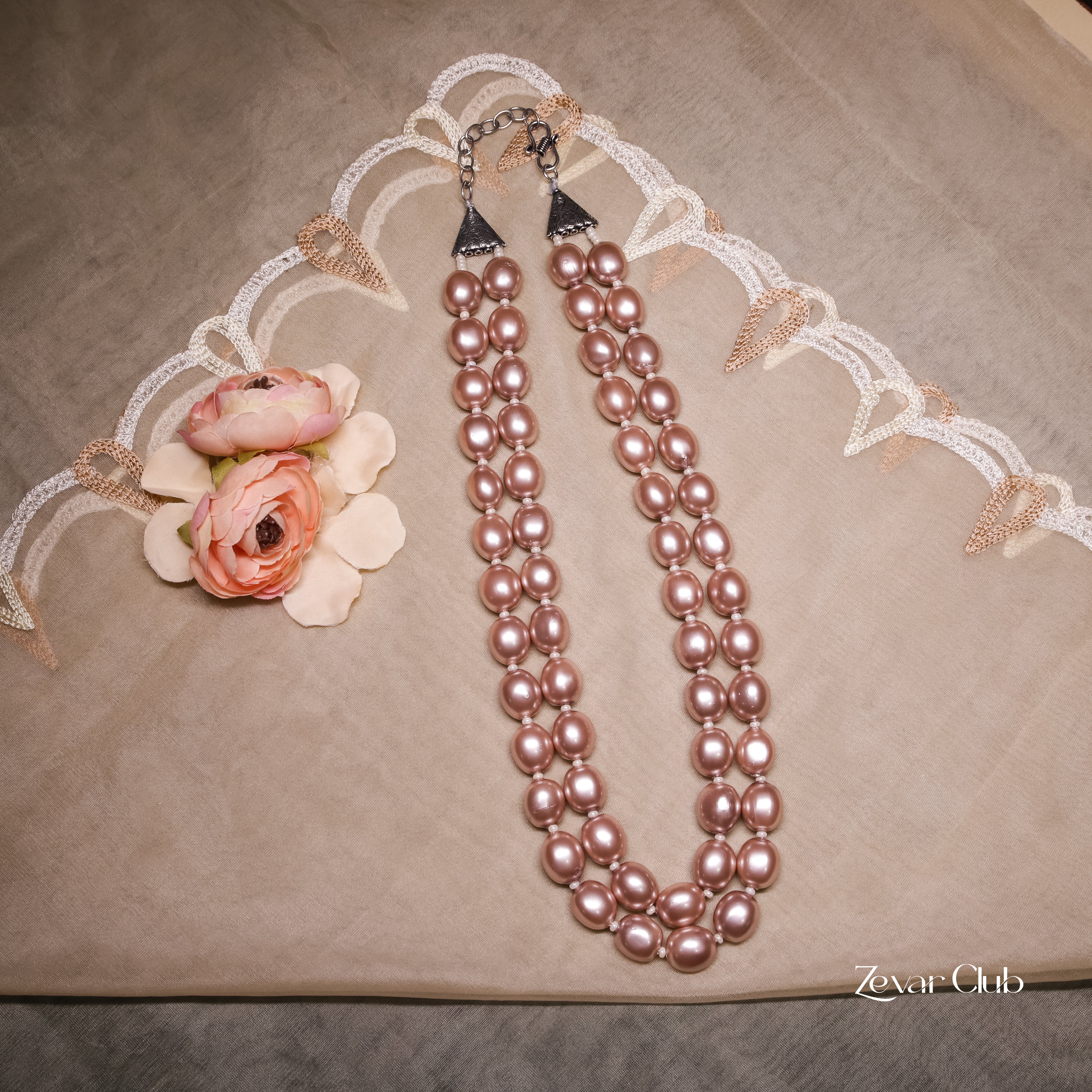 Zevar Club Oyester Pearls Necklace