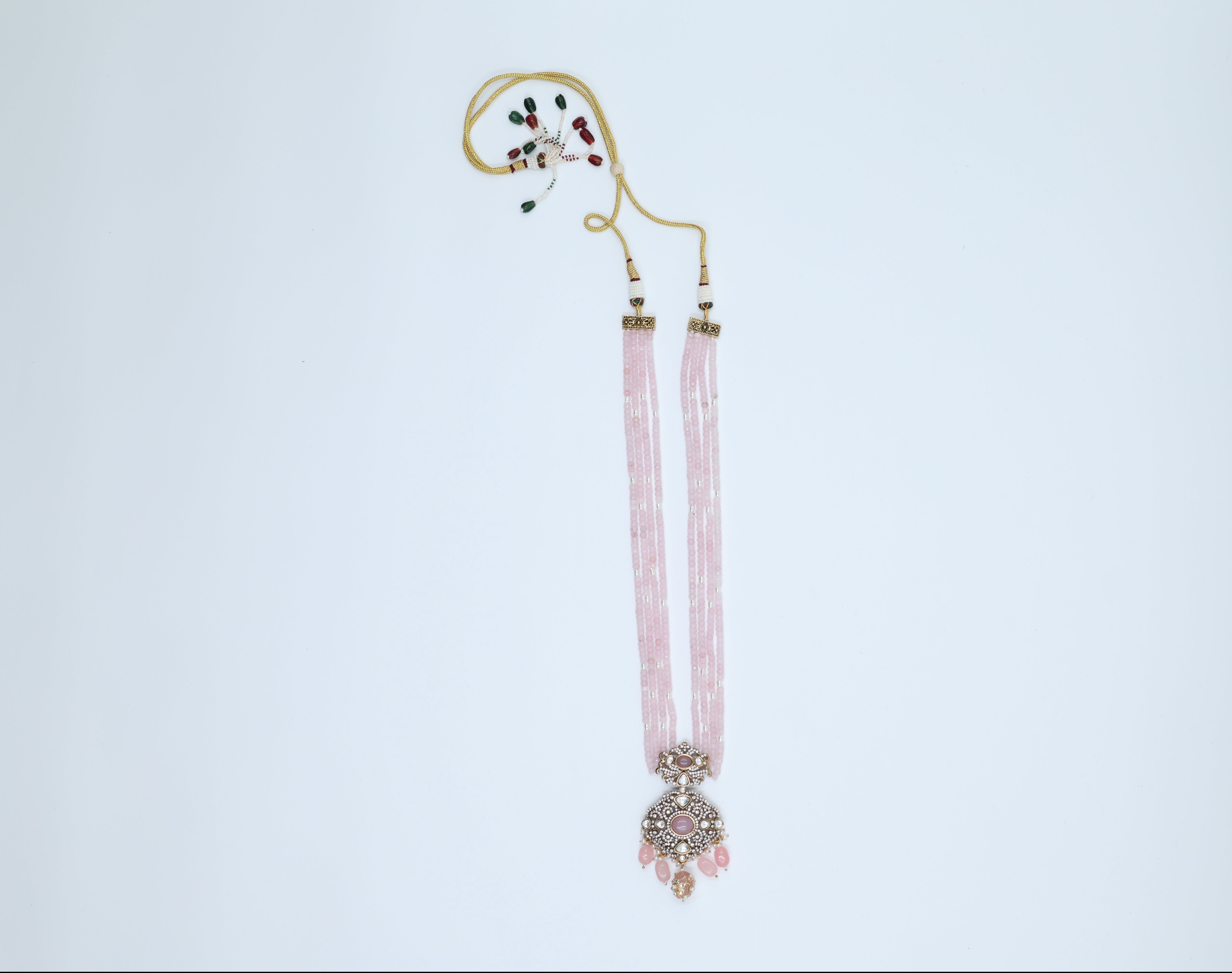 Baby Pink Kundan Victorian Elegance Set