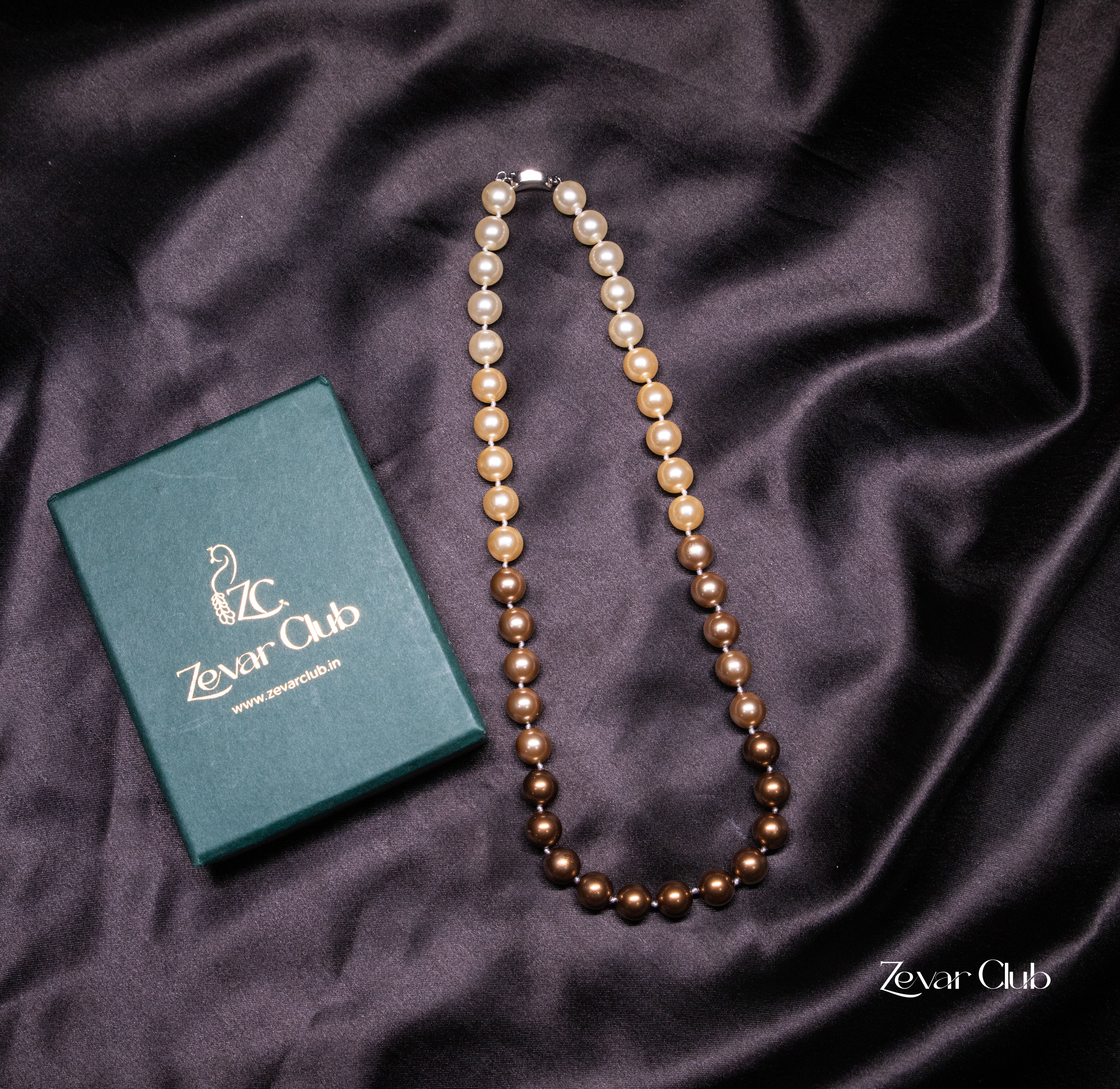 Zevar Club Single Statement Pearl Necklace