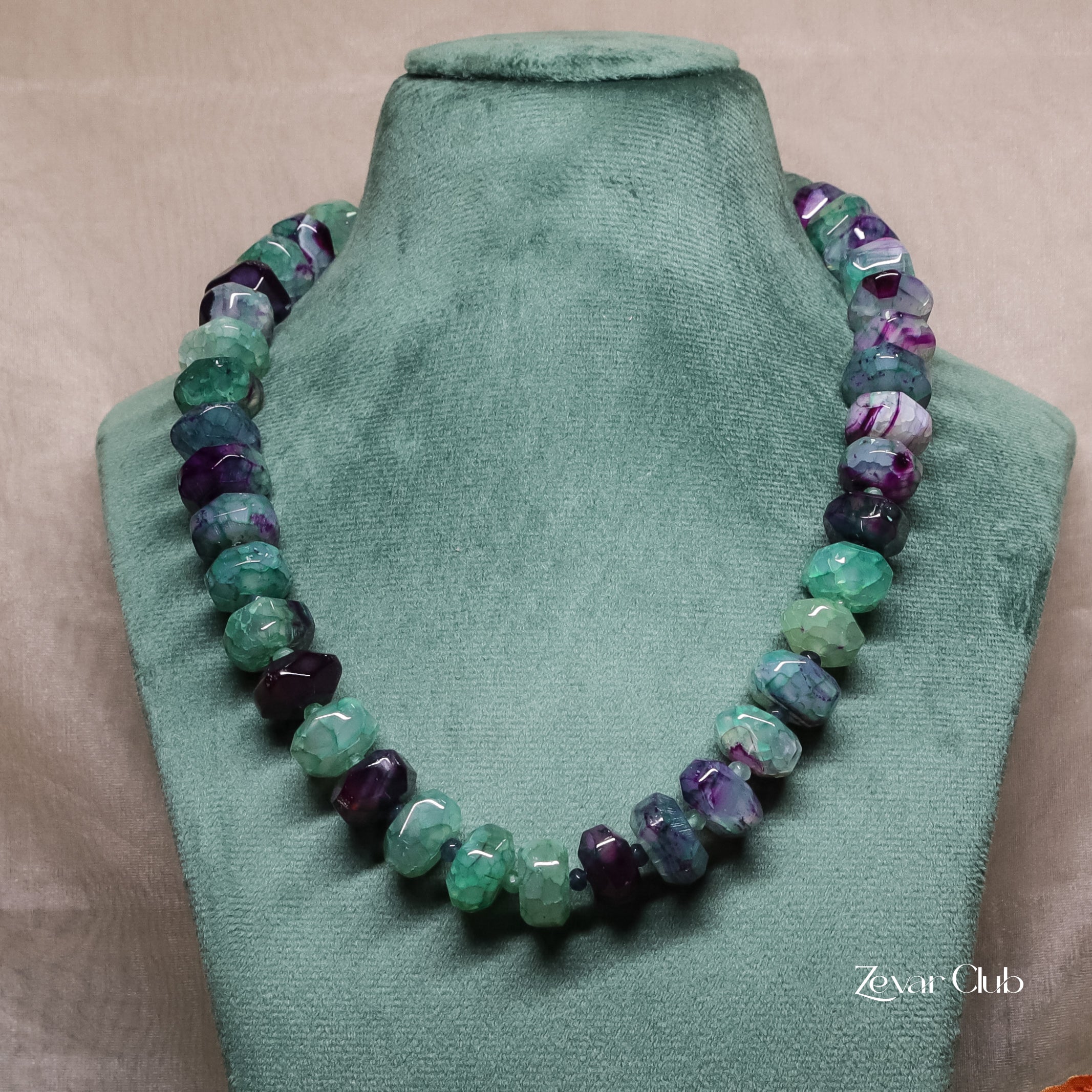 Zevar Club Indie Single Line Semi Precious Necklace
