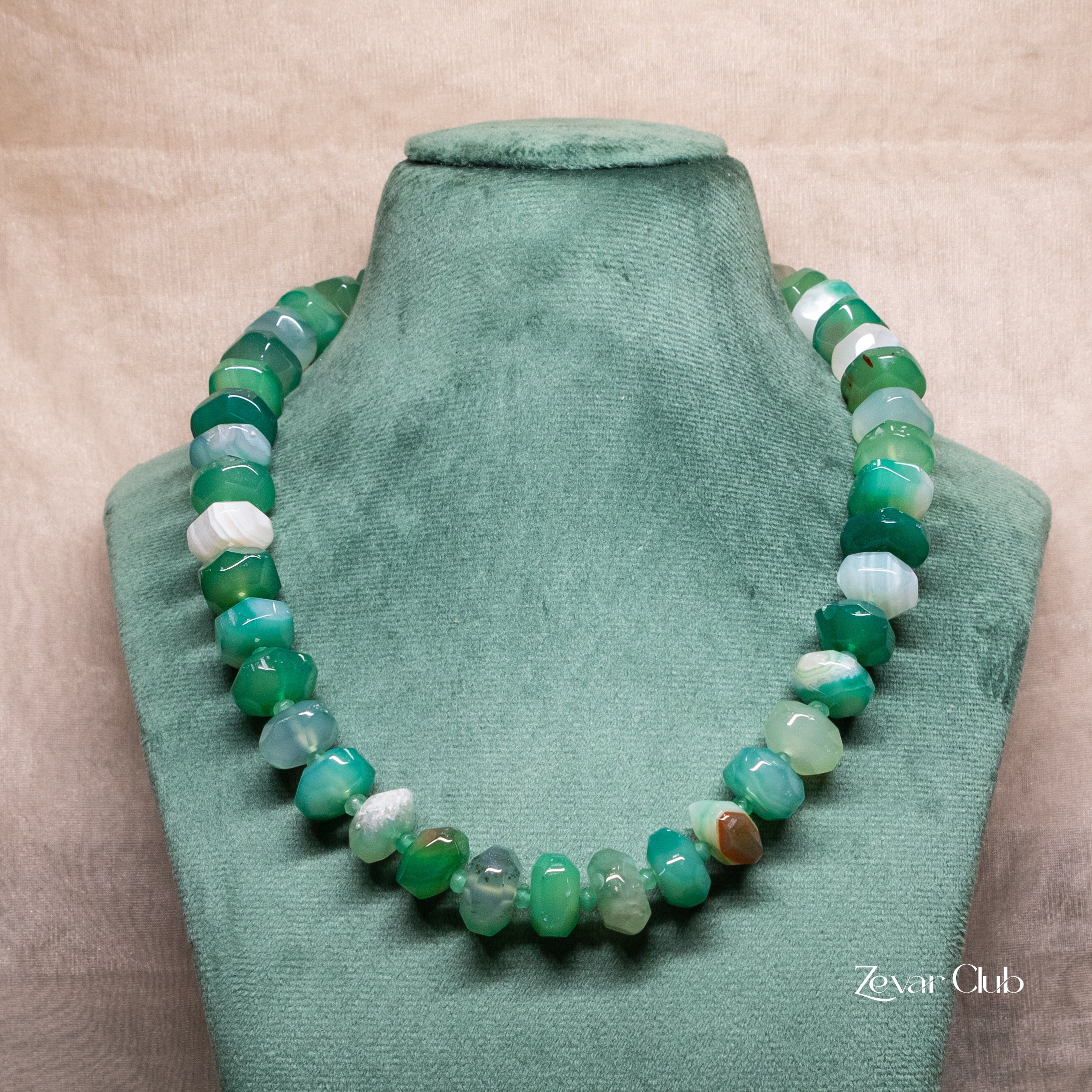 Zevar Club Indie Single Line Semi Precious Necklace