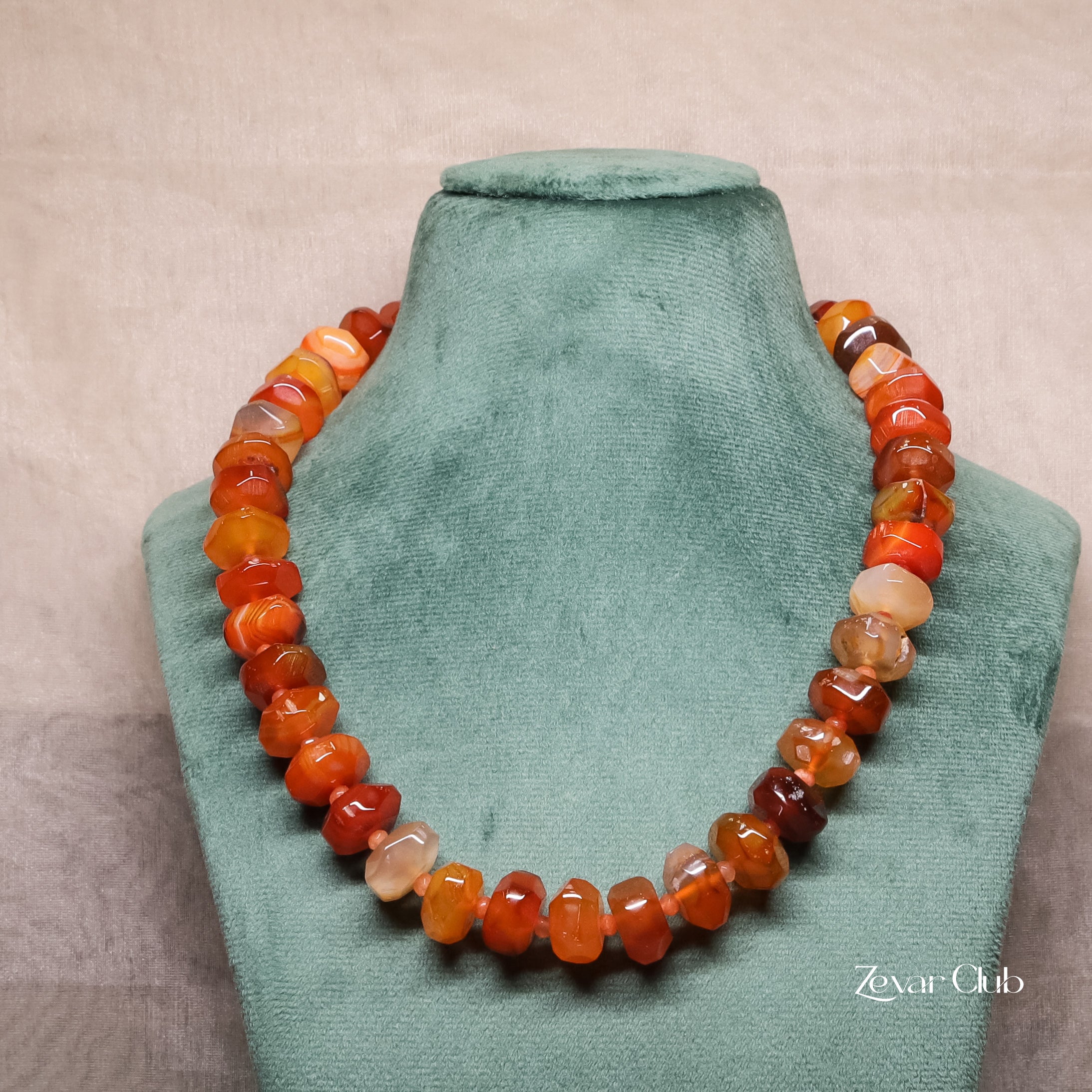 Zevar Club Indie Single Line Semi Precious Necklace