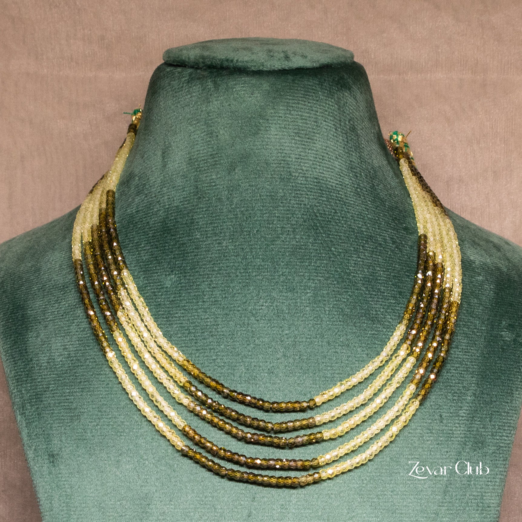 Zevar Club Megha Four Lined Statement Necklace