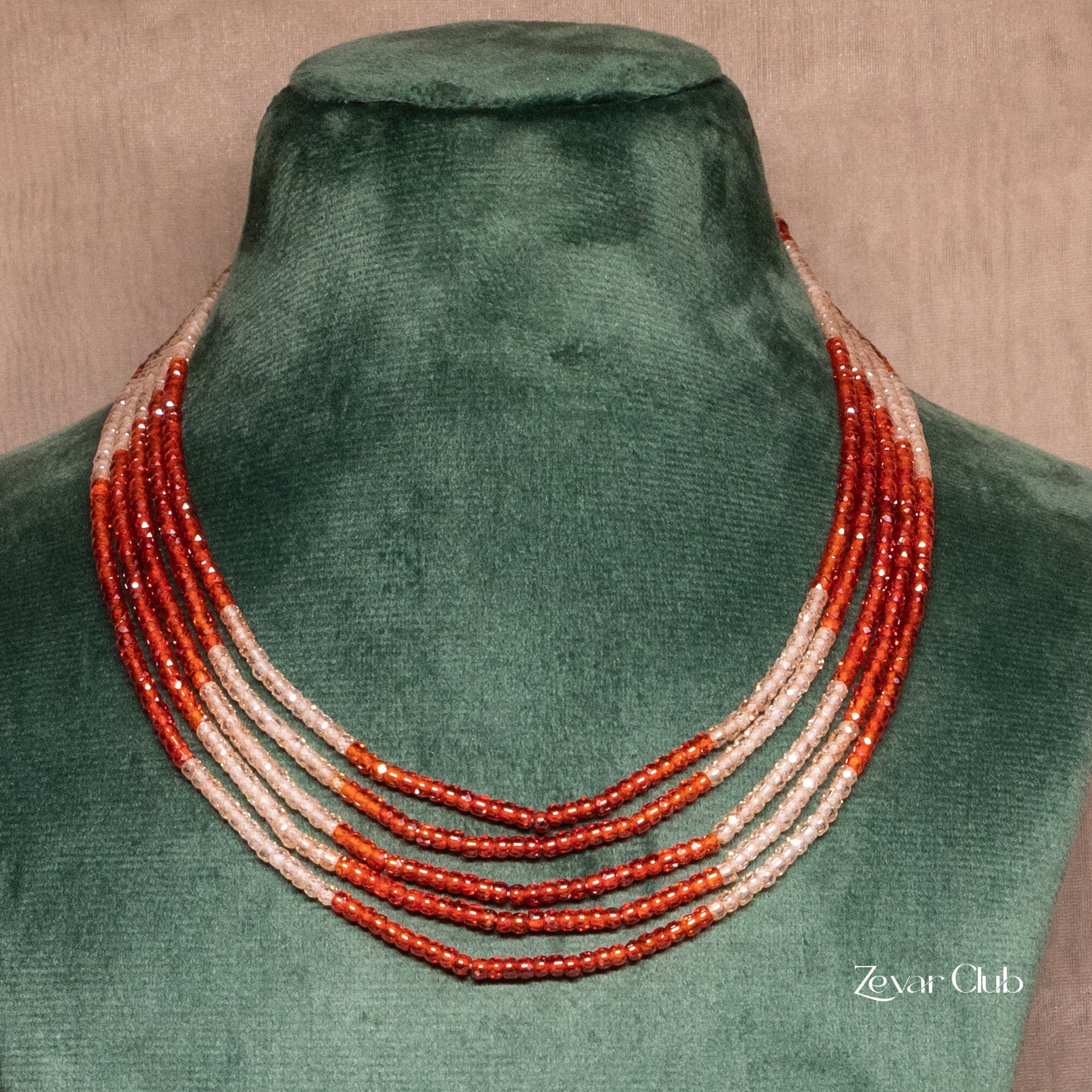 Zevar Club Megha Four Lined Statement Necklace