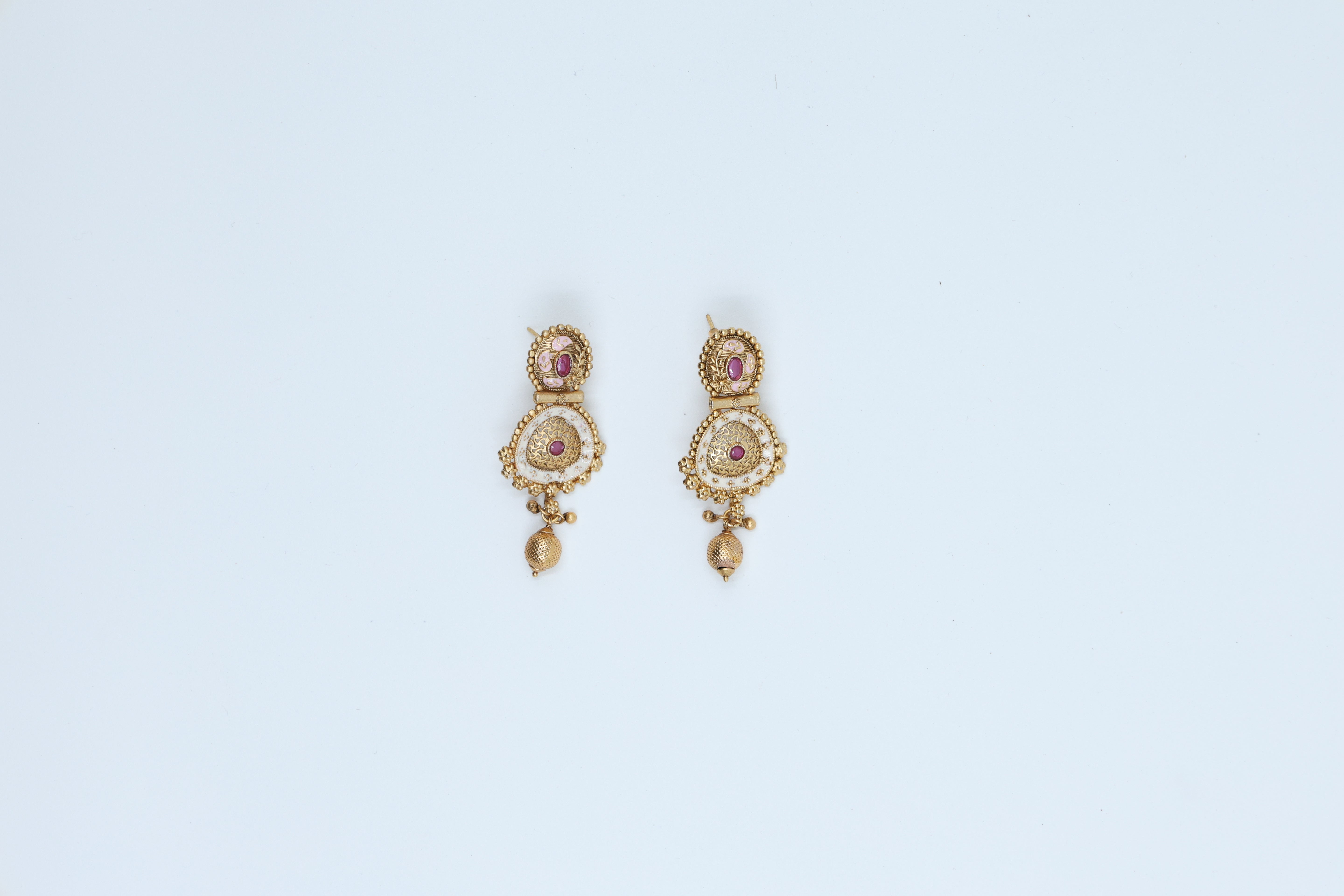 Pretty Pink Long Set in Meena Handicraft