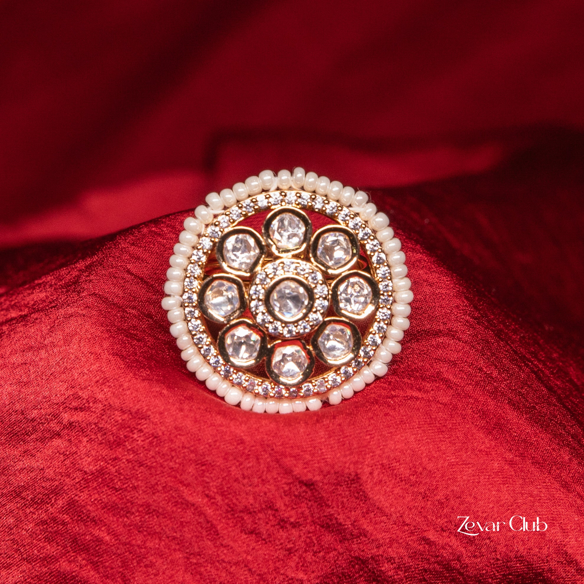 Zevar Club Charismatic Kundan Ring