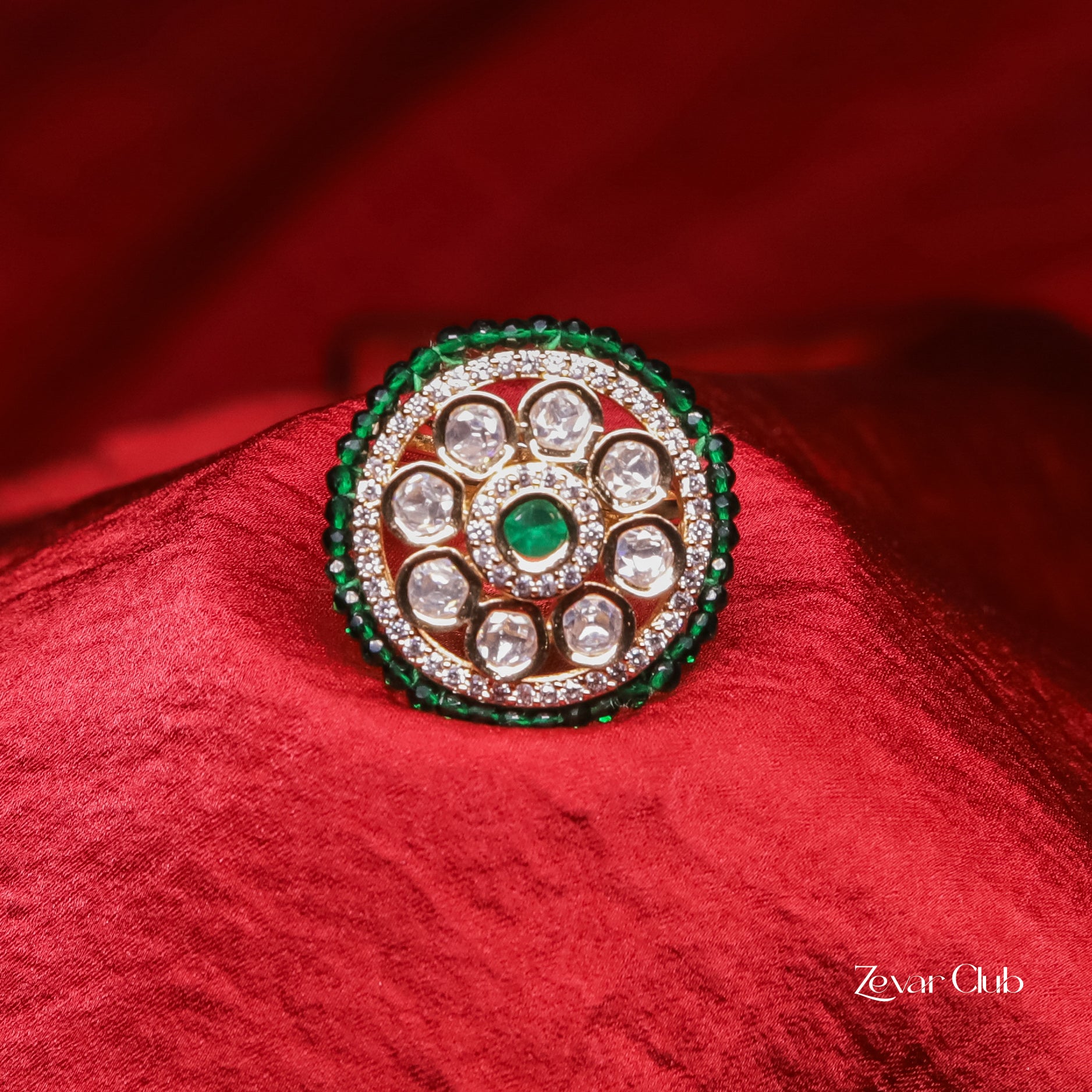 Zevar Club Charismatic Kundan Ring