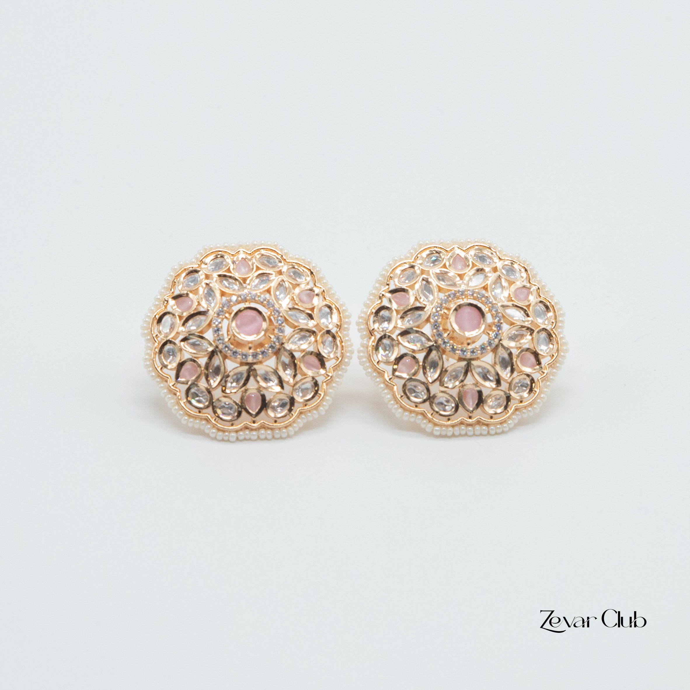 Zevar Club Evergreen Kundan Studs