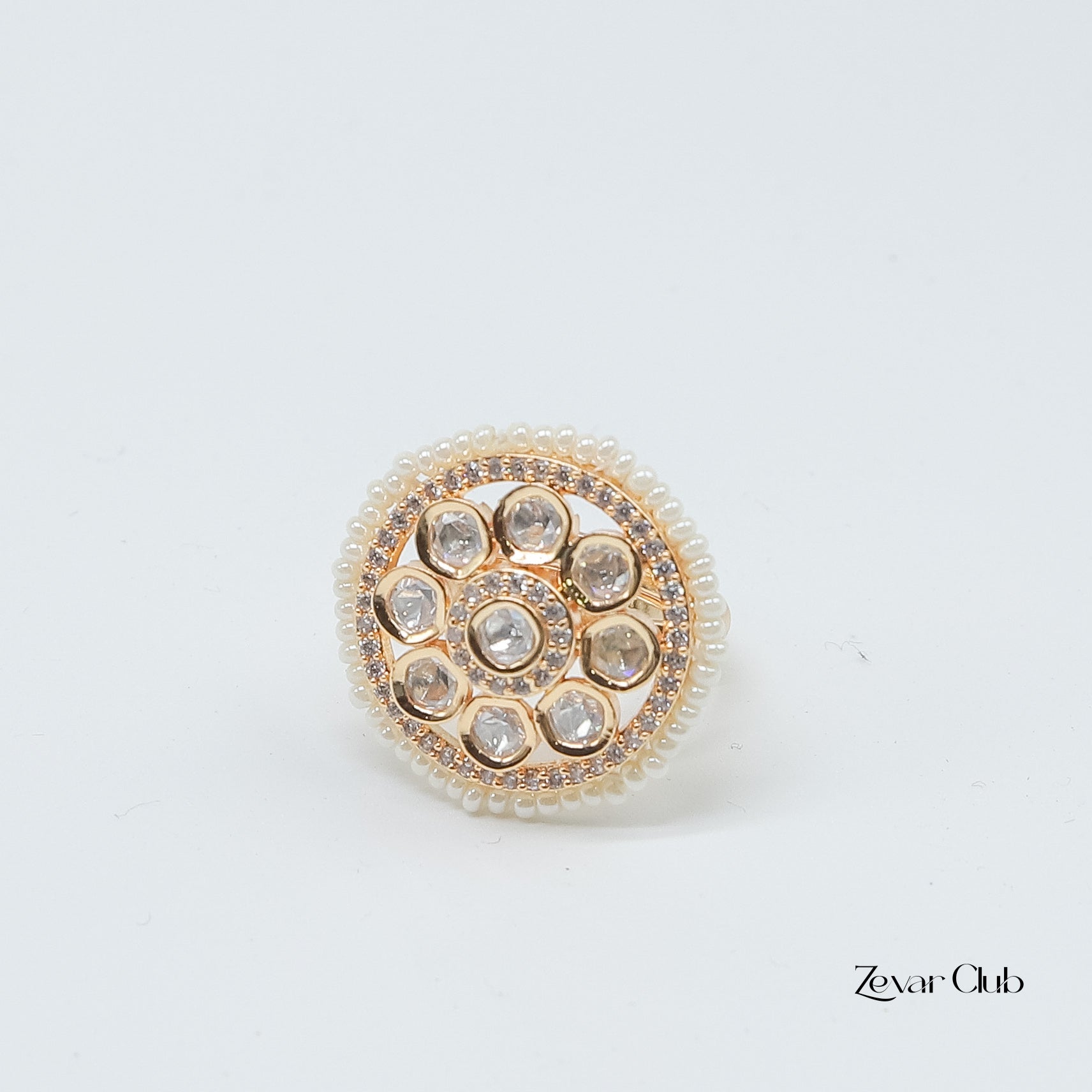 Zevar Club Charismatic Kundan Ring