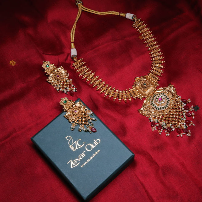 Mystic Antique 22K Gold Plated Elegant Set