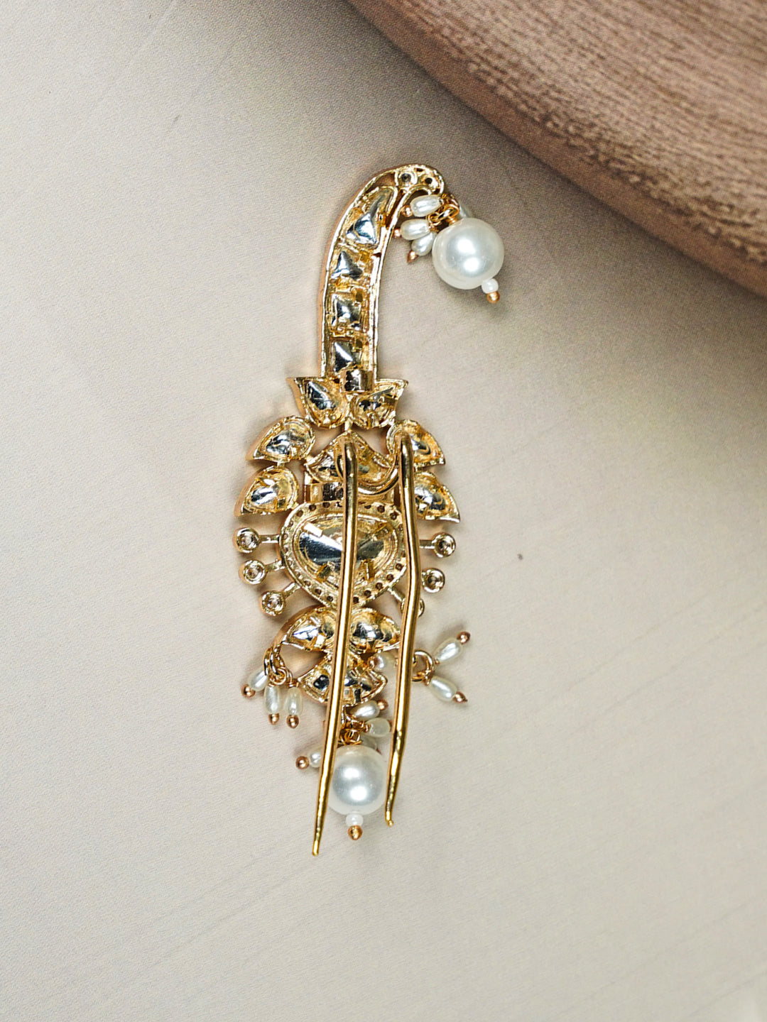 Zevar Club Light Green & White Multi-Strand Glossy Beads Handcrafted Luxury Necklace