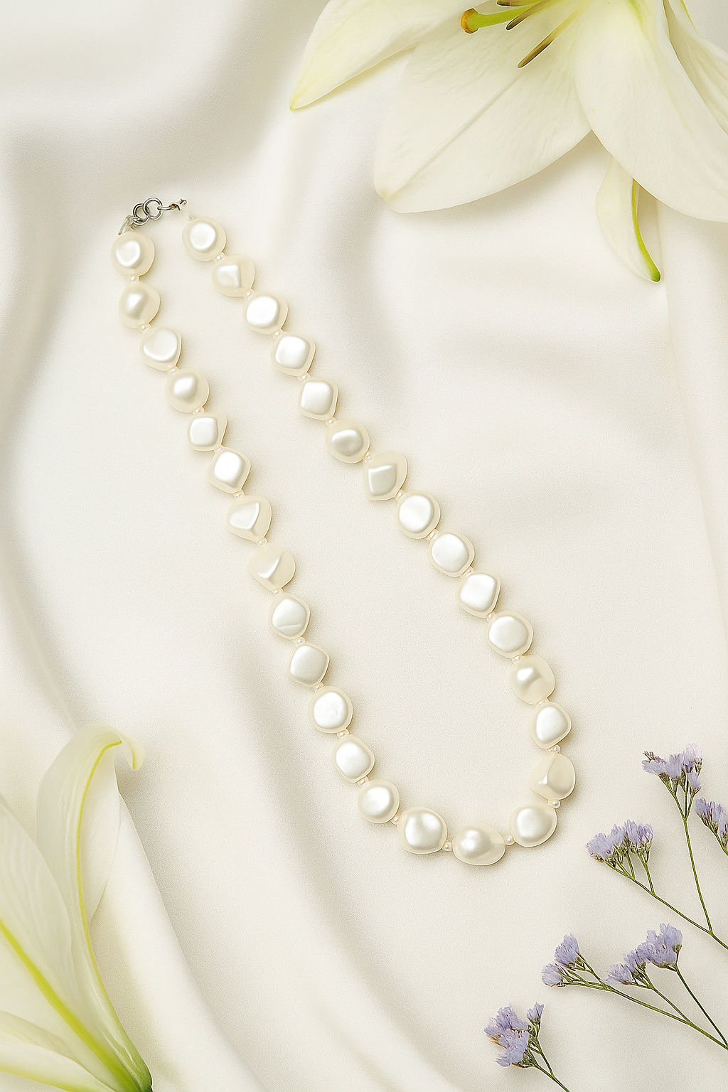 Zevar Club Single Line Semi Precious Vogue Necklace