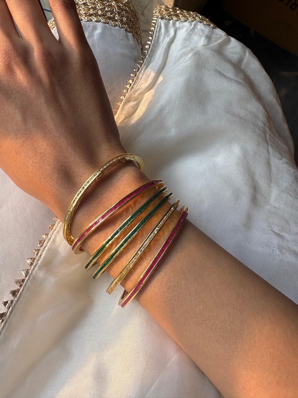Desi Girl Capsule Stack, Set of 6 Bangles