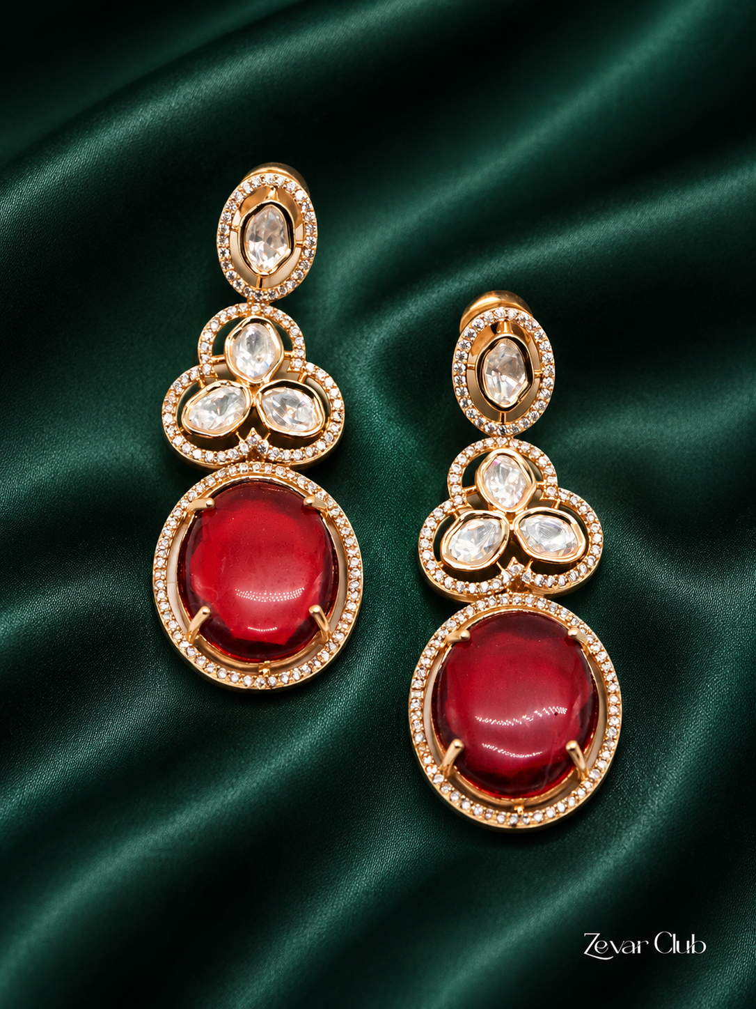 Zevar Club Chic Charismatic Drop Earrings