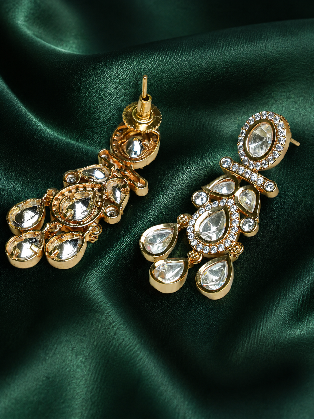 Zevar Club 22K Gold Plated Handcrafted Minimal Drop Chandbaalis