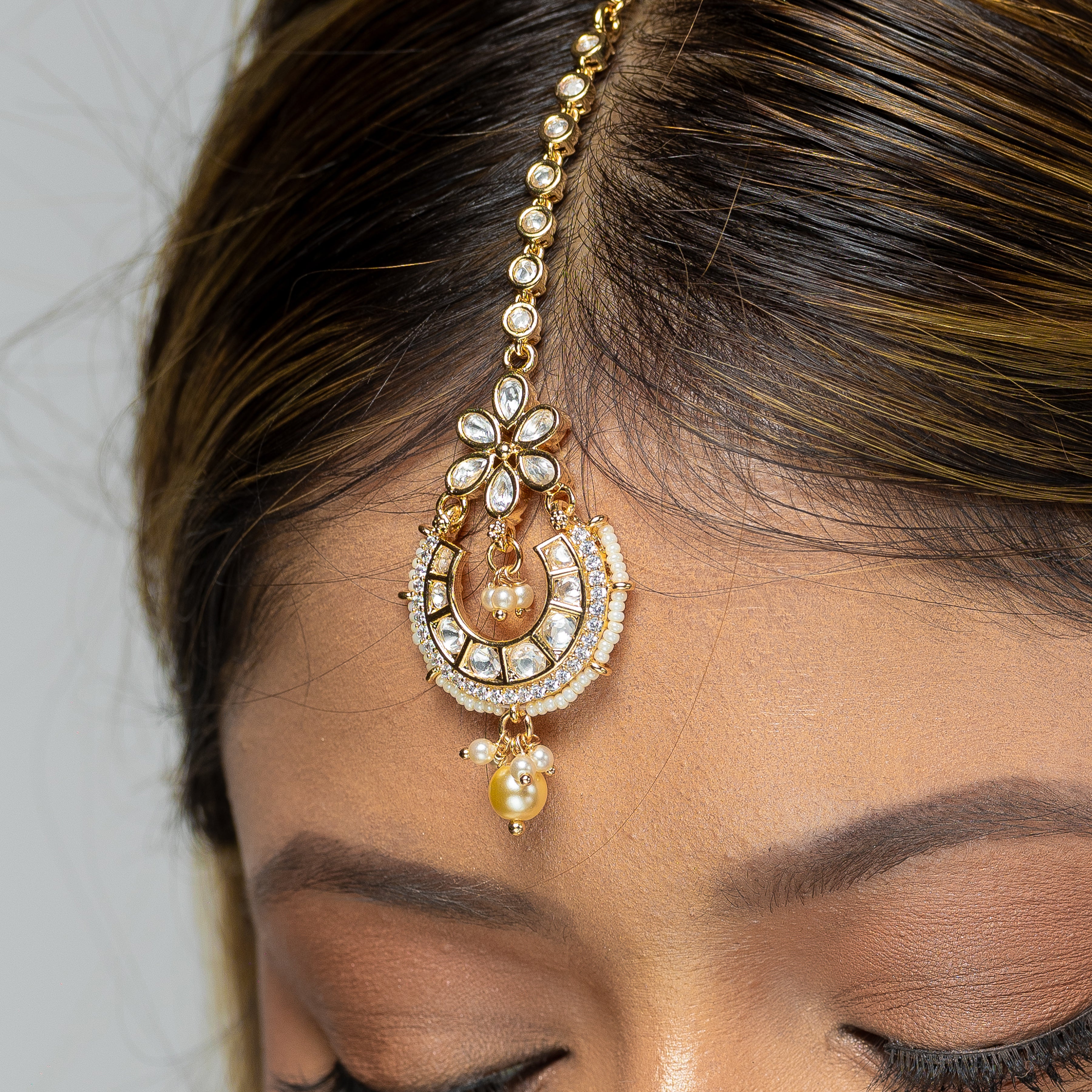 Zevar Club Pearl Handcrafted Kundan Bridal Full Set