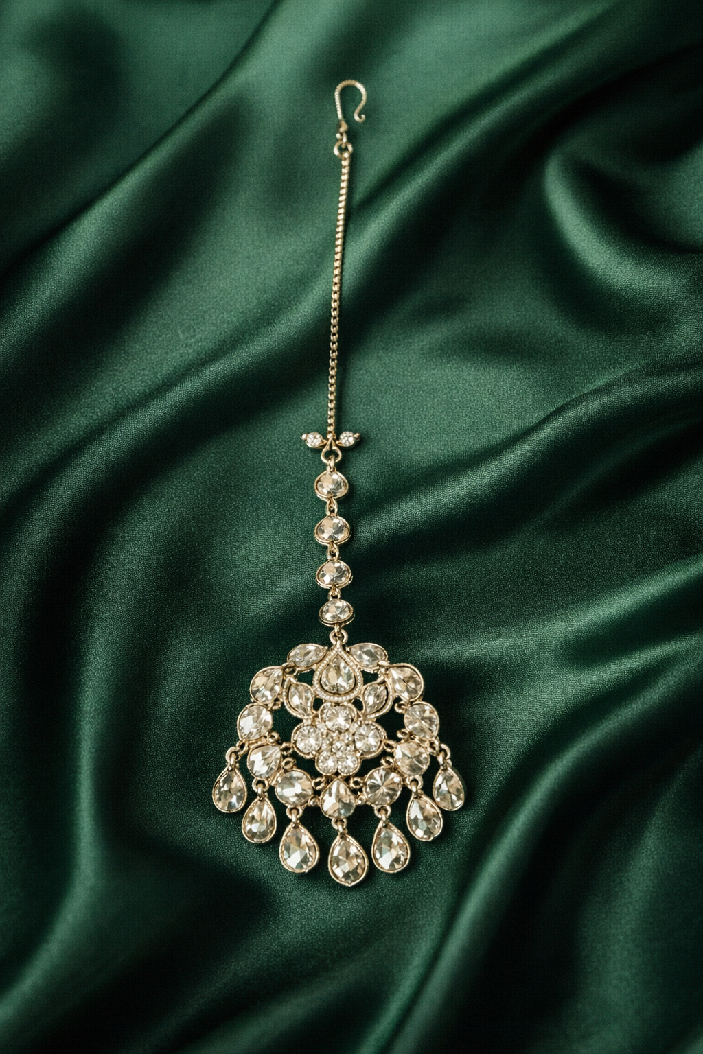 Zevar Club Gold Plated Statement Ivory Mangtika for Women