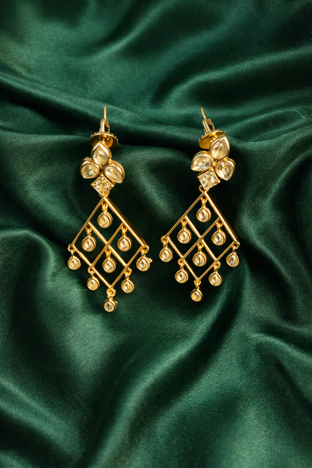 Celebration Wear Geometric Drop Earrings