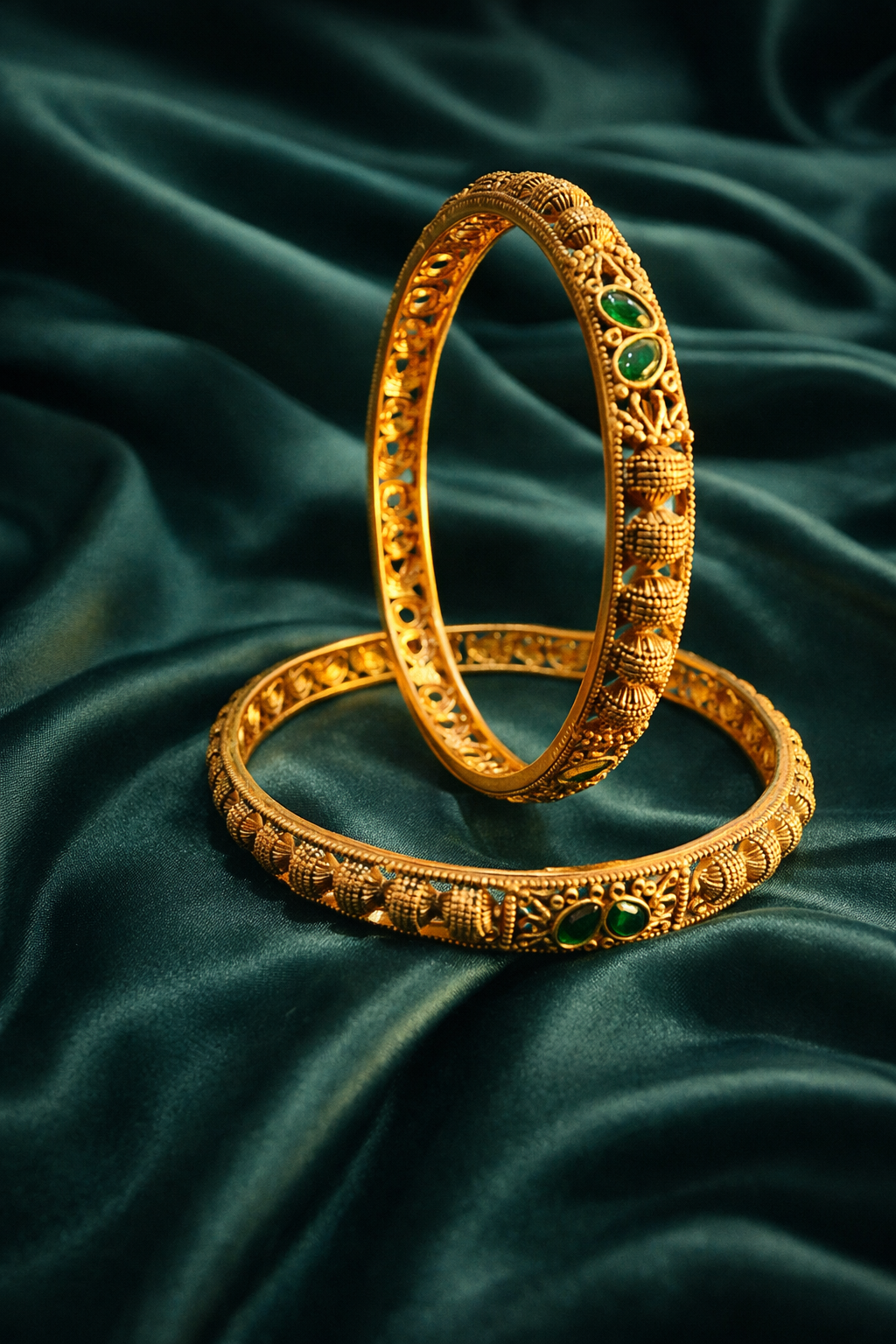 Festive Ready Set of 2 Gold Plated Bangles