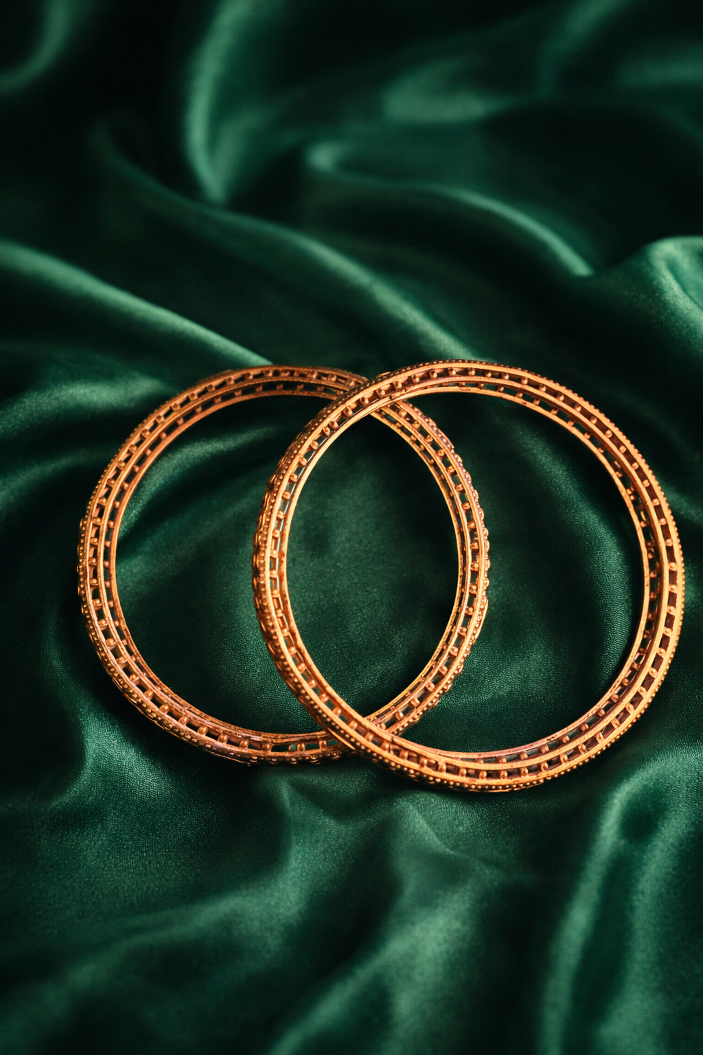 Festive Wear Gold Tone Bangles Set