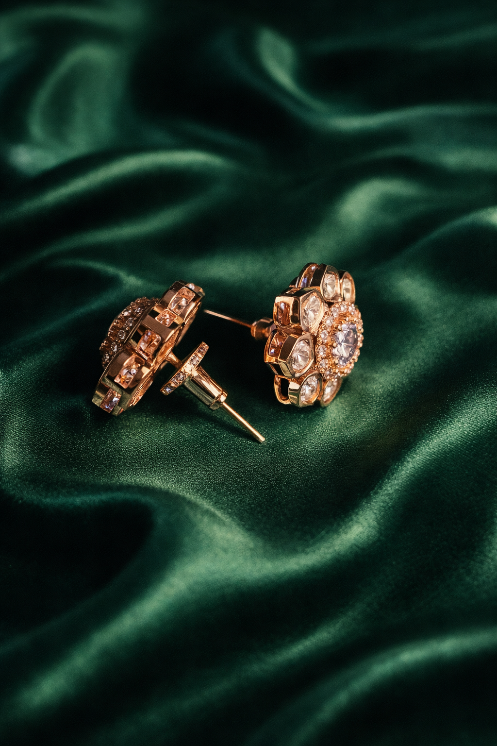 Classic Bloom Floral Stud Earrings