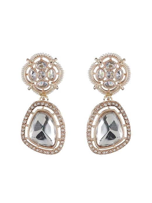 Minimal Statement Cubic Zirconia Earrings