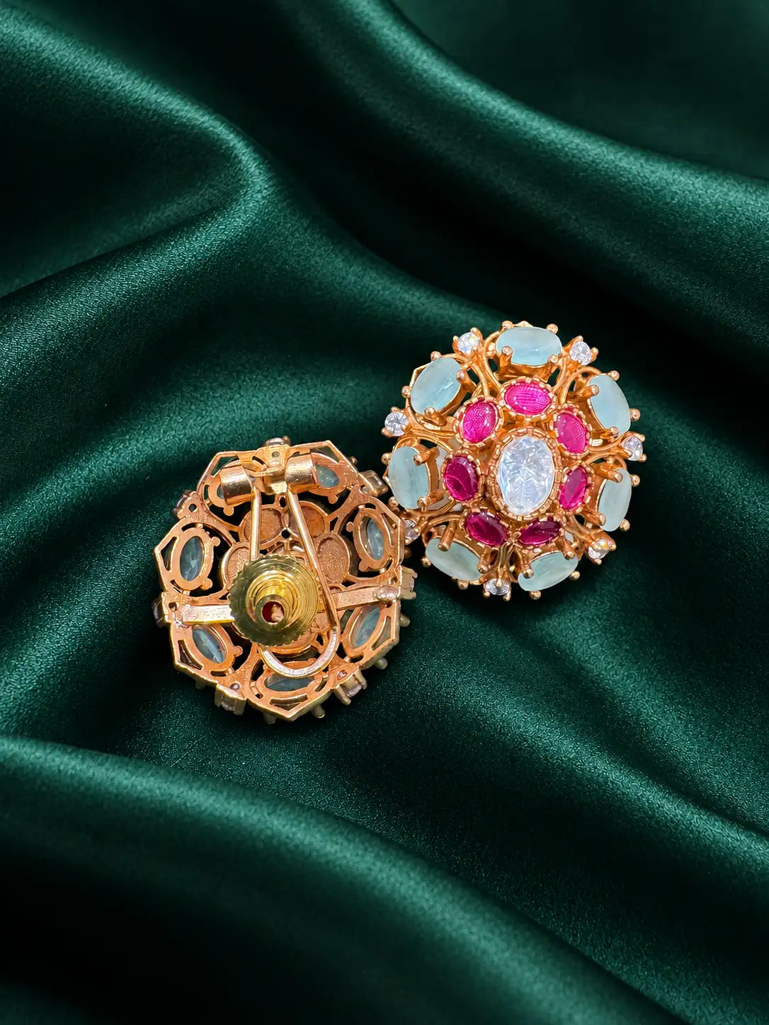 Zevar Club Diamond Fusion Kundan Studs