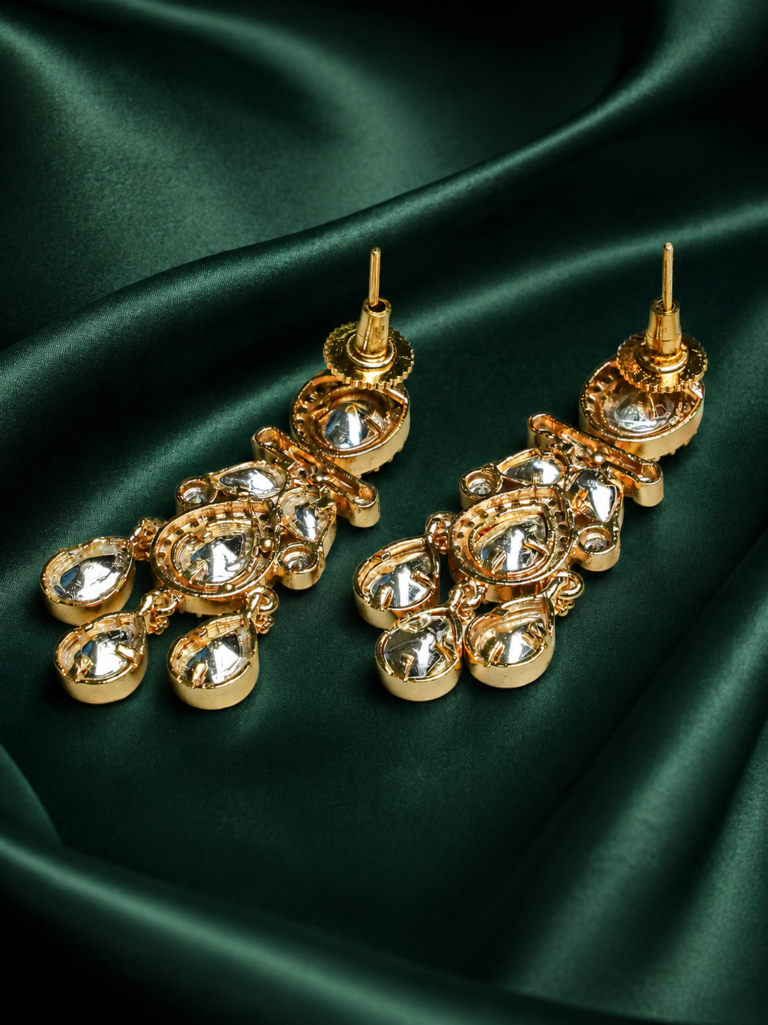 Zevar Club 22K Gold Plated Handcrafted Minimal Drop Chandbaalis